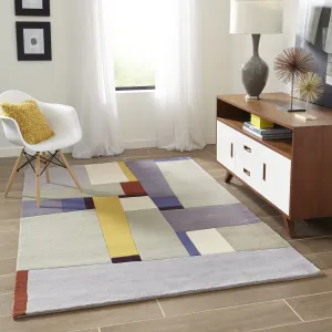 Momeni New Wave Hand Tufted New Zealand Wool Contemporary Abstract Area Rug