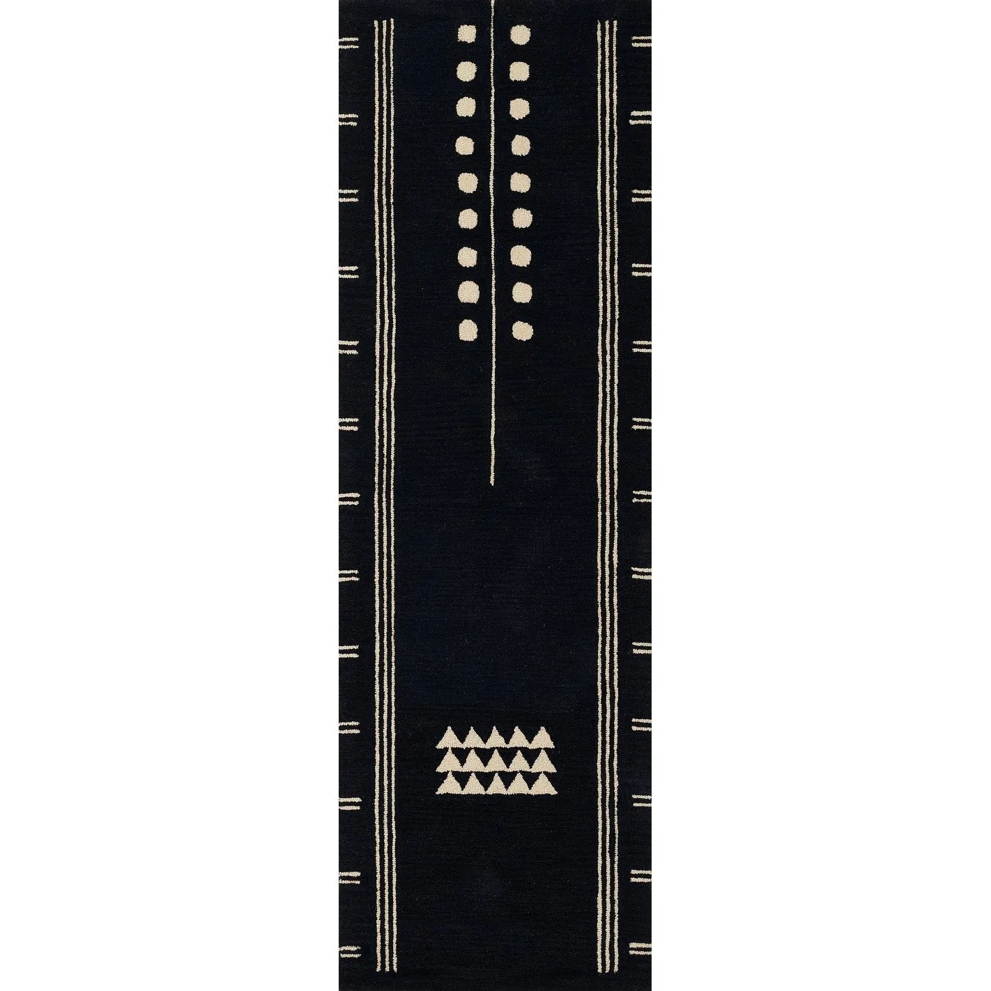 Momeni Simba Navy Geometric Wool Area Rug