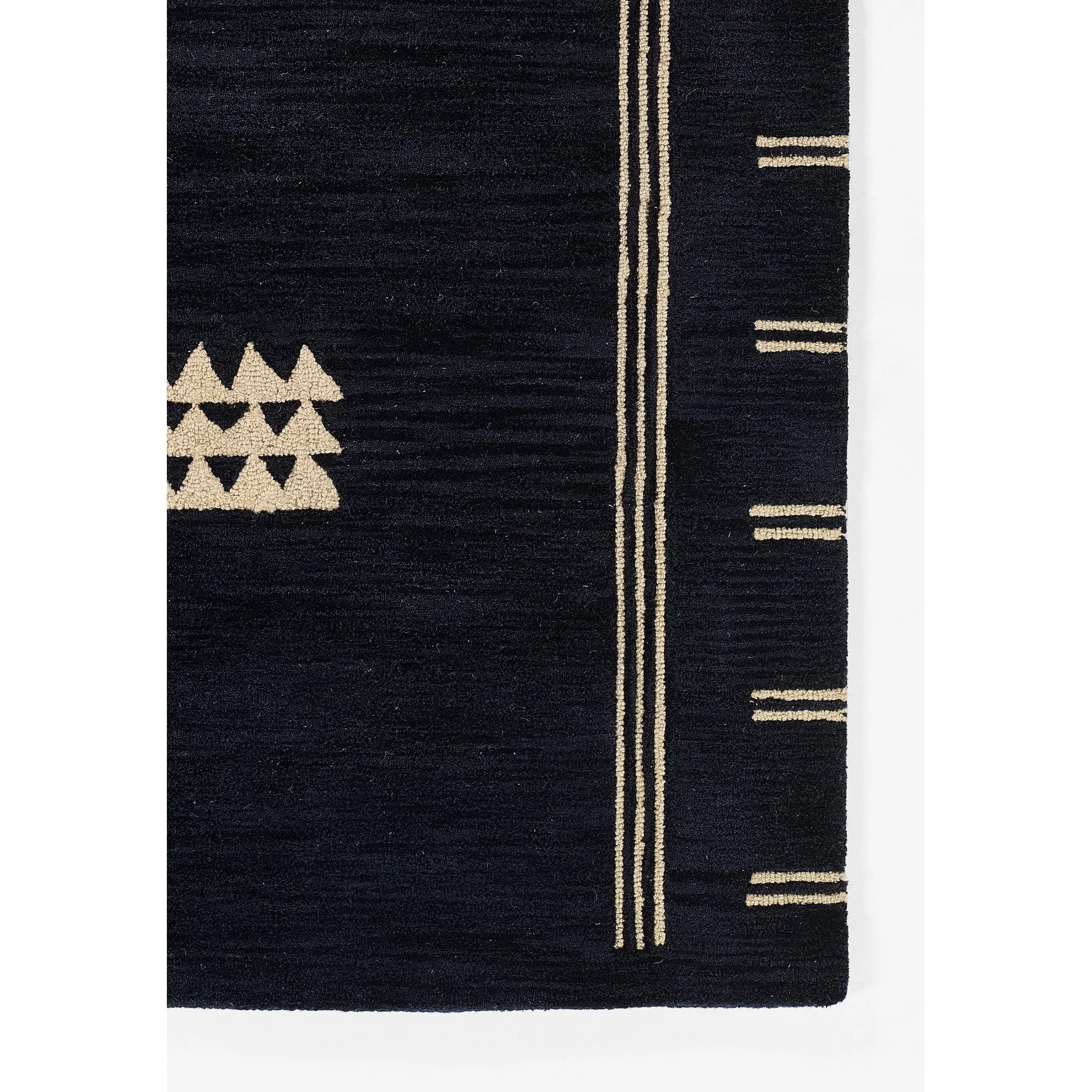 Momeni Simba Navy Geometric Wool Area Rug