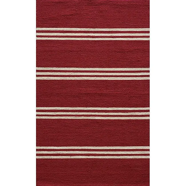 Momeni Veranda Hand Hooked Contemporary Striped Indoor Outdoor Rug