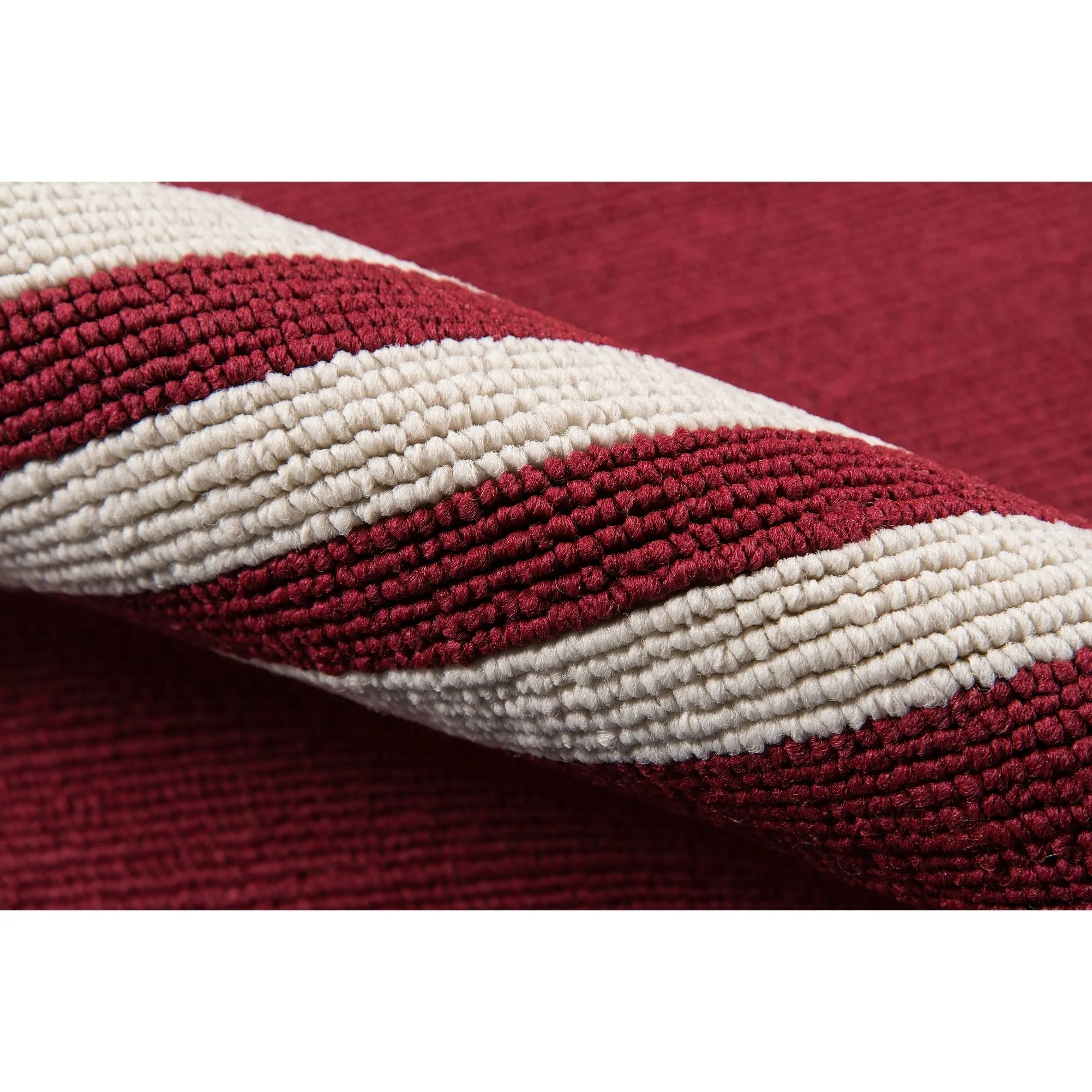 Momeni Veranda Hand Hooked Contemporary Striped Indoor Outdoor Rug