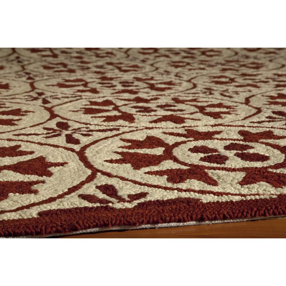 Momeni Veranda Hand Hooked Geometric Indoor Outdoor Rug