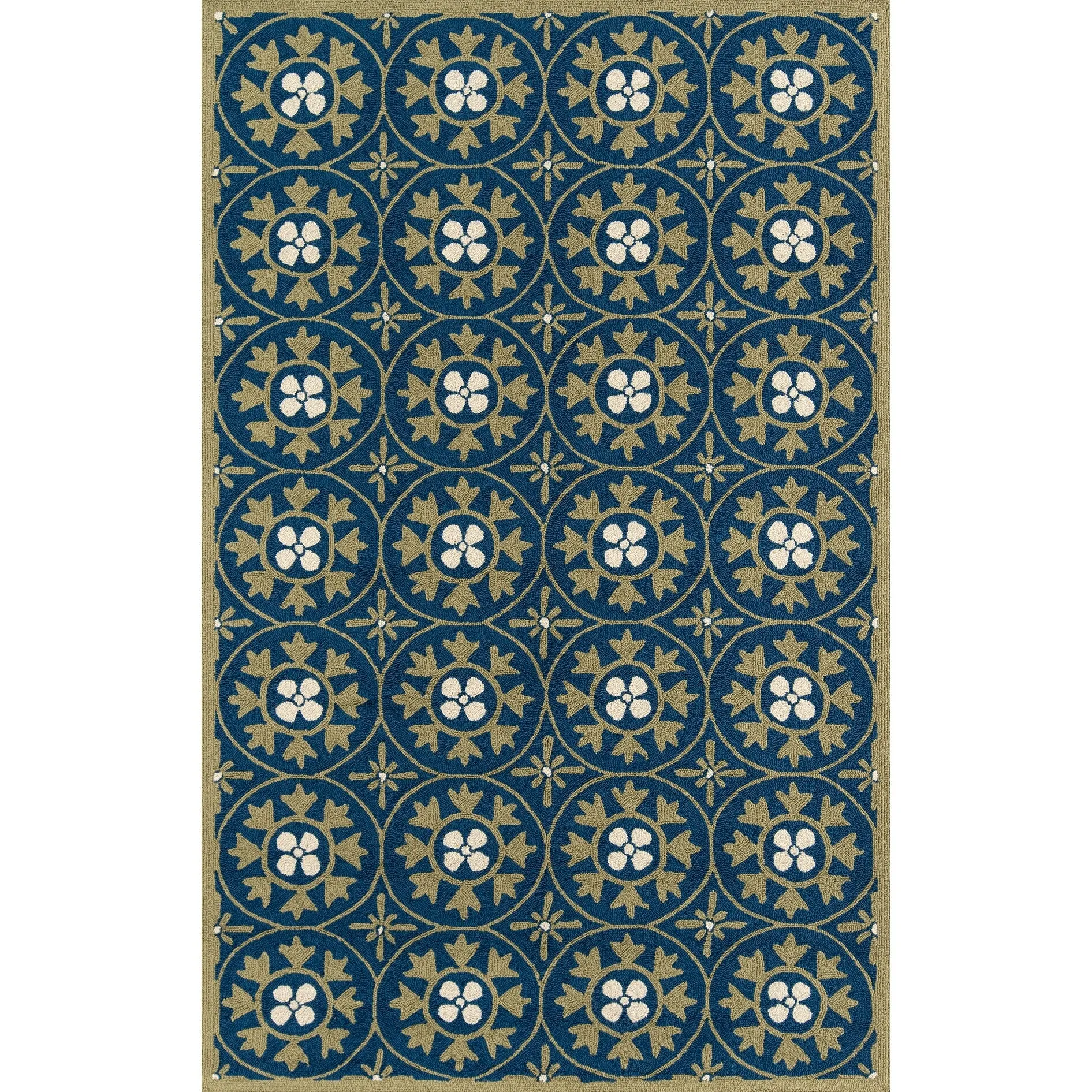 Momeni Veranda Hand Hooked Geometric Indoor Outdoor Rug