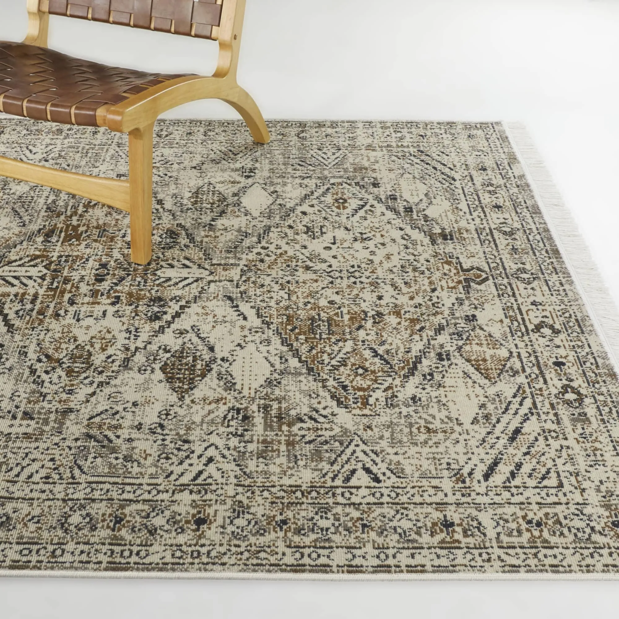 Mona Vintage Medallion Recycled Area Rug