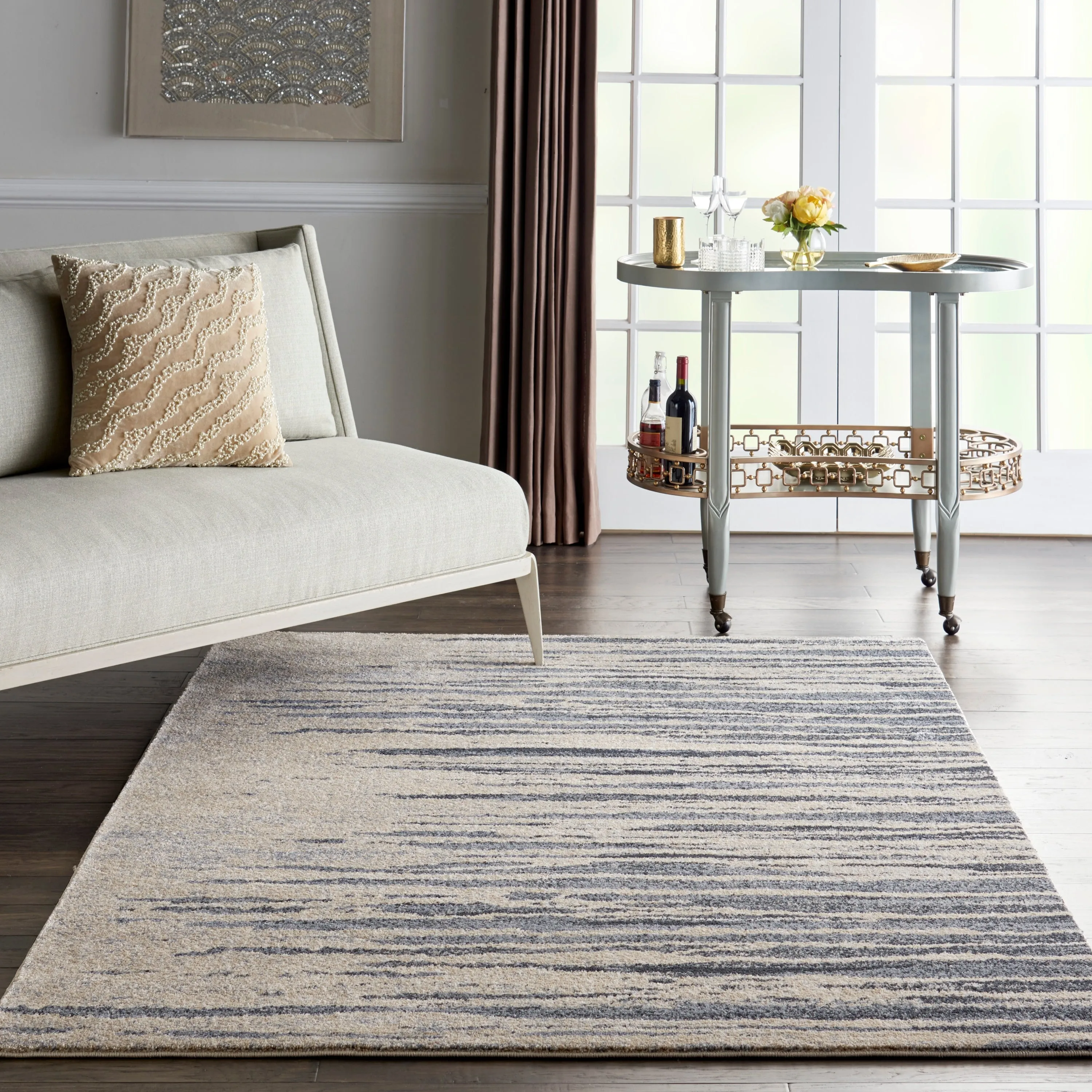 Moroccan Celebration Abstract Modern Area Rug