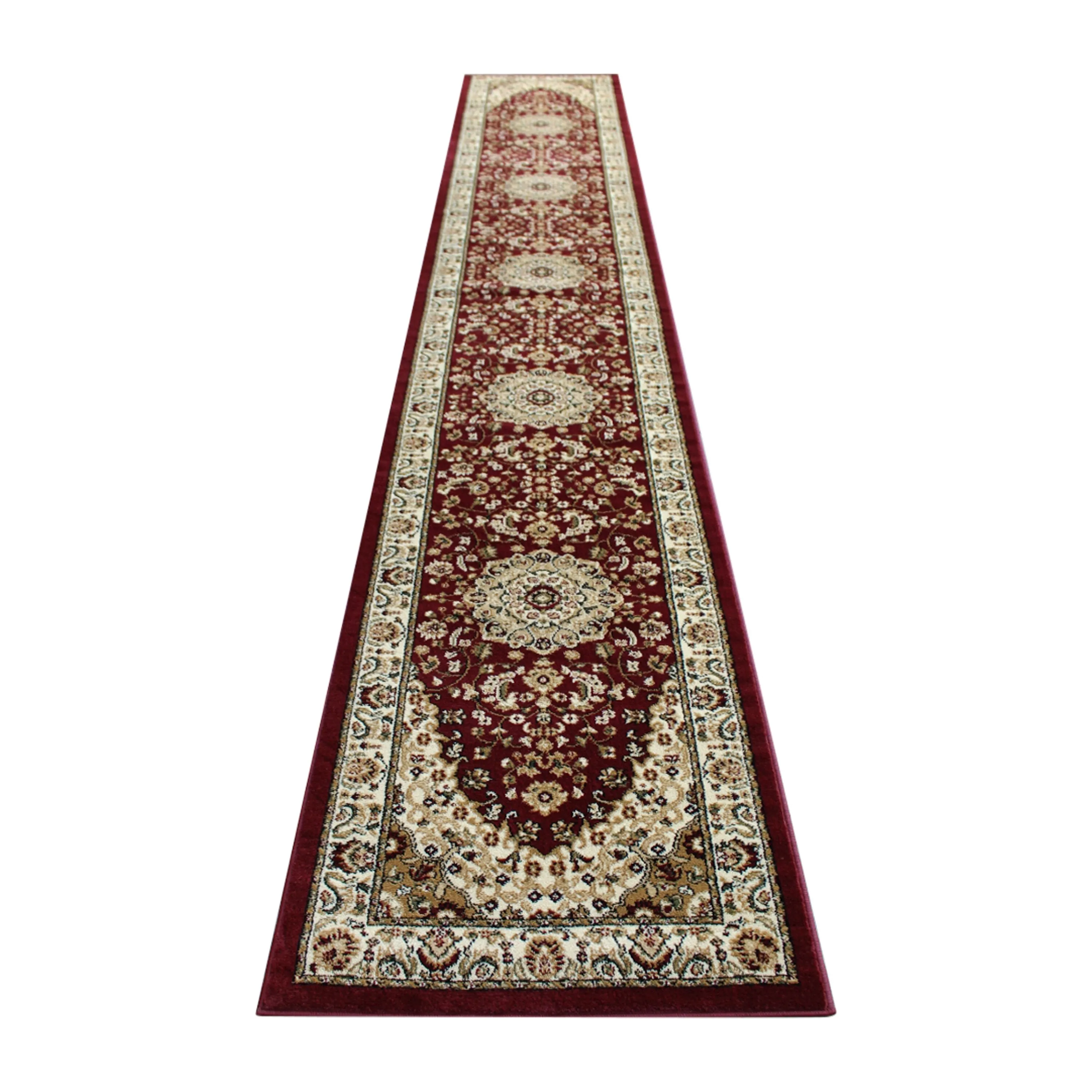 Multipurpose Persian Style Olefin Medallion Motif Area Rug