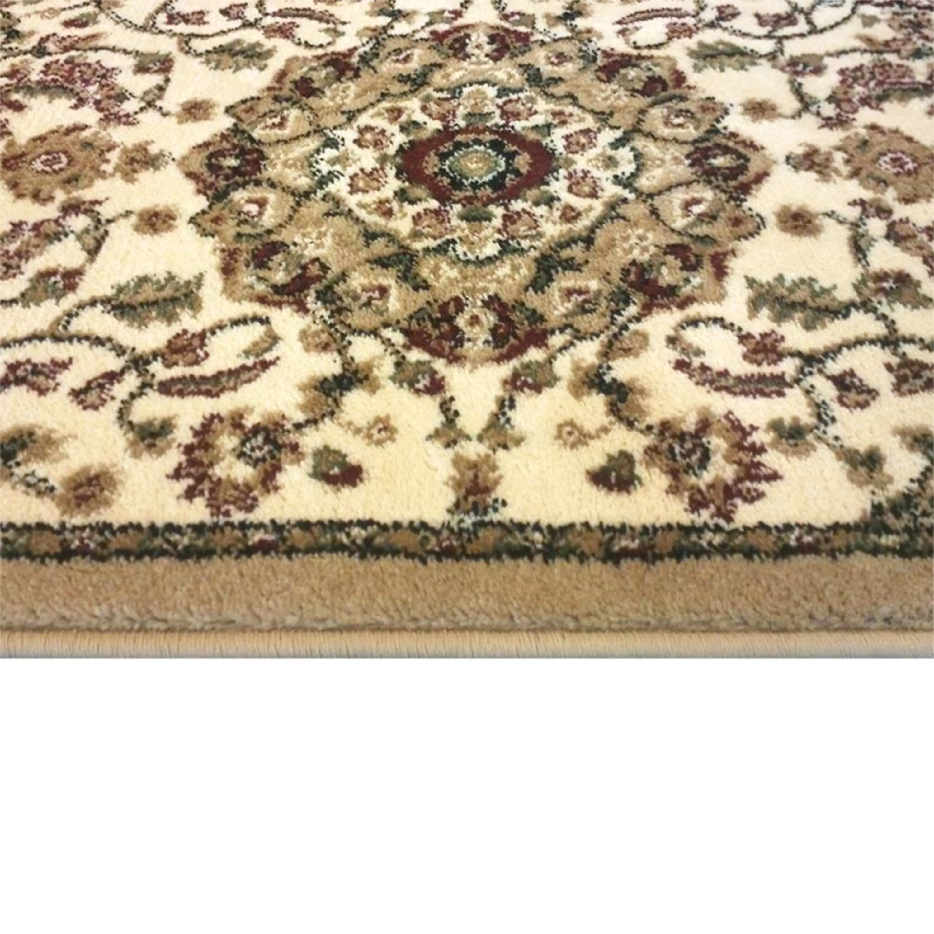 Multipurpose Persian Style Olefin Medallion Motif Area Rug