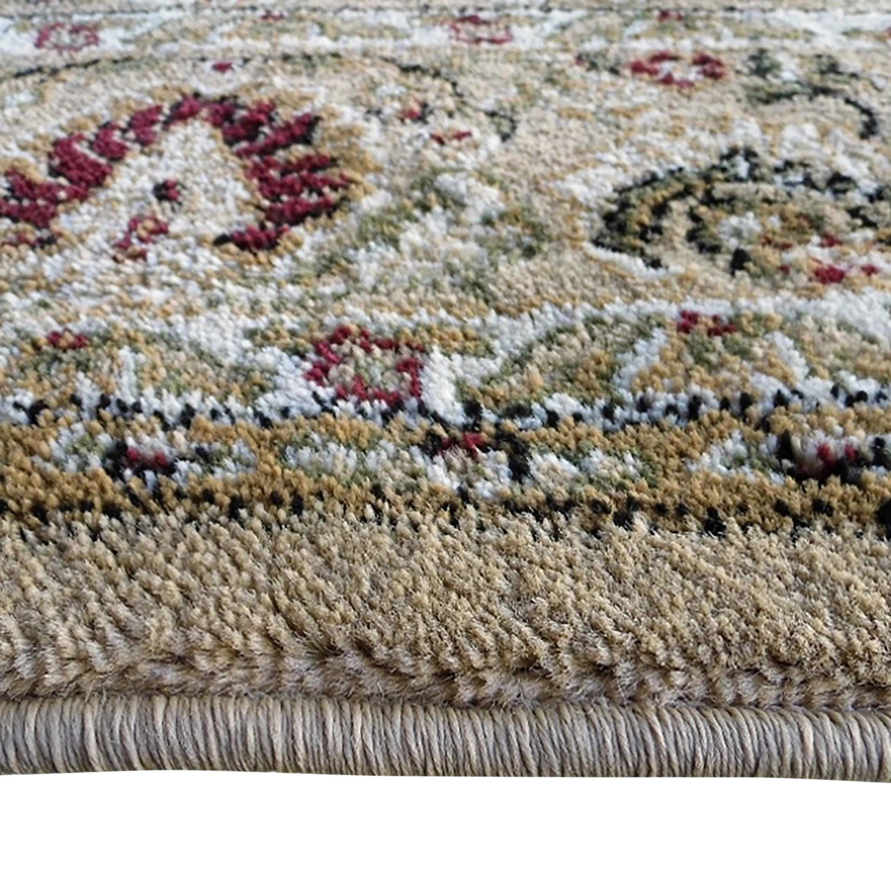 Multipurpose Persian Style Olefin Medallion Motif Area Rug