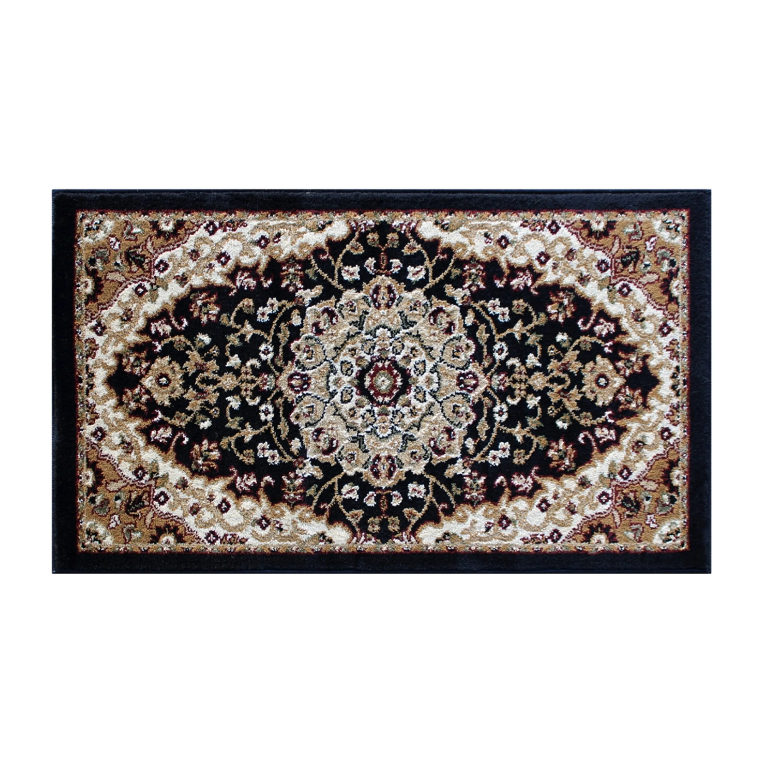 Multipurpose Persian Style Olefin Medallion Motif Area Rug