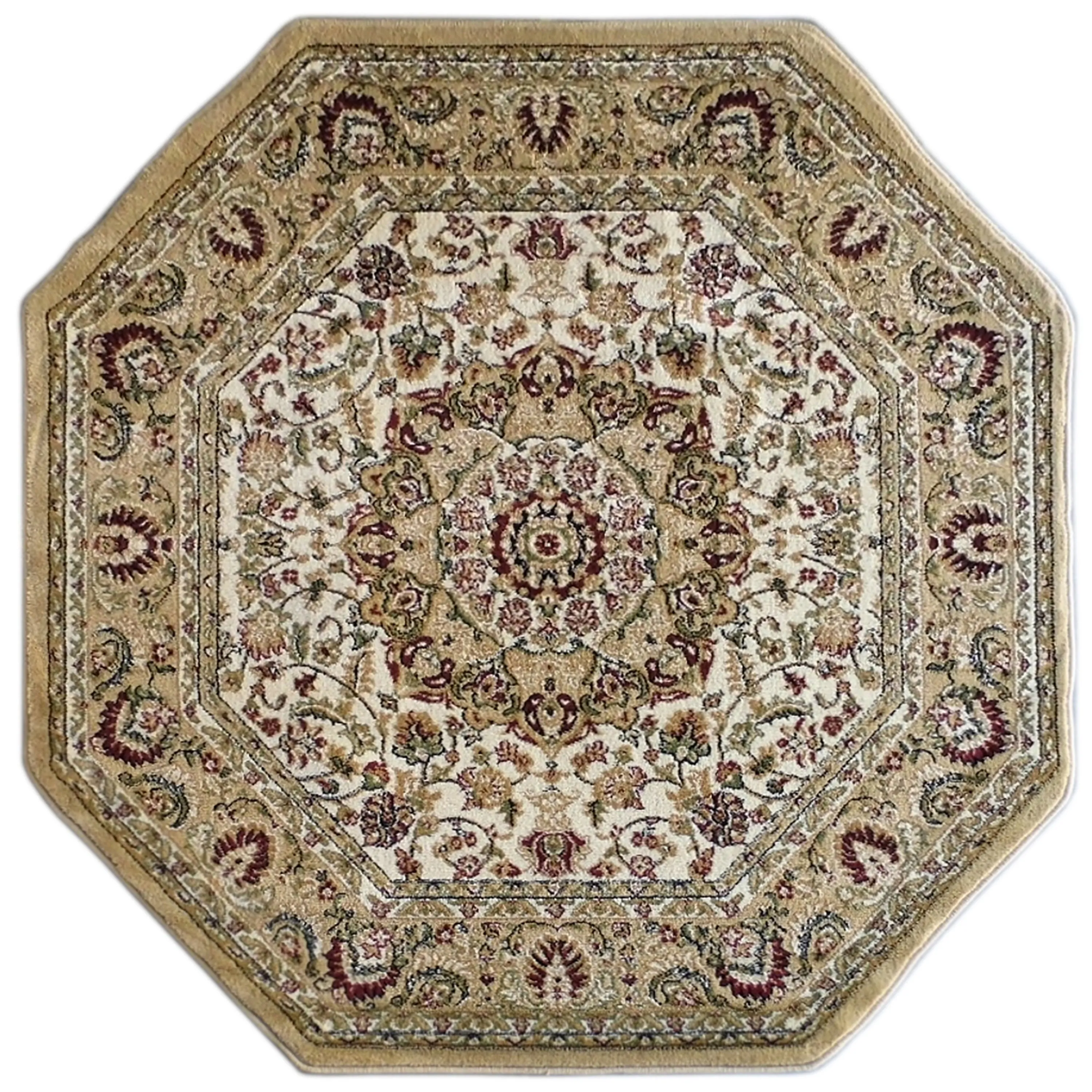 Multipurpose Persian Style Olefin Medallion Motif Area Rug