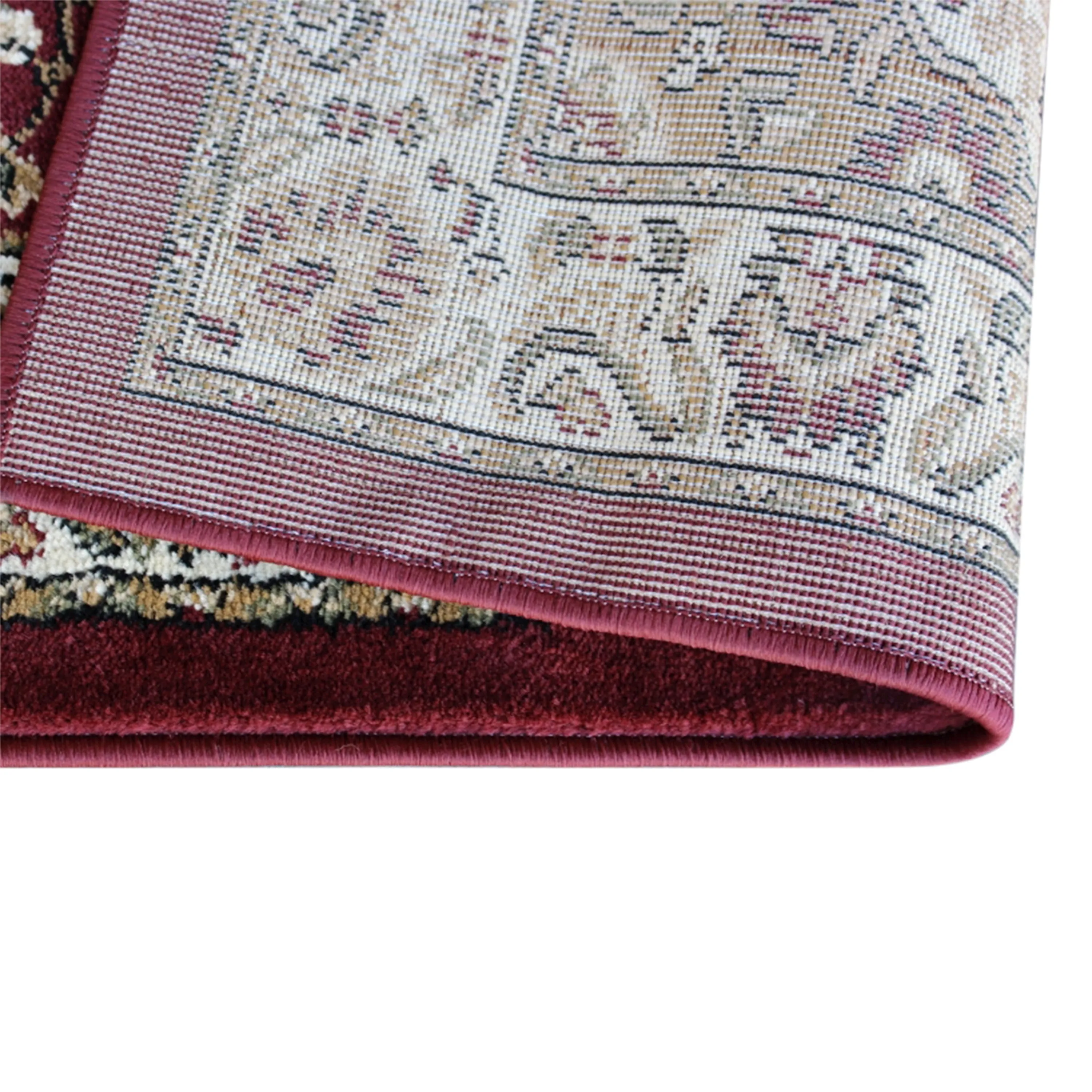 Multipurpose Persian Style Olefin Medallion Motif Area Rug