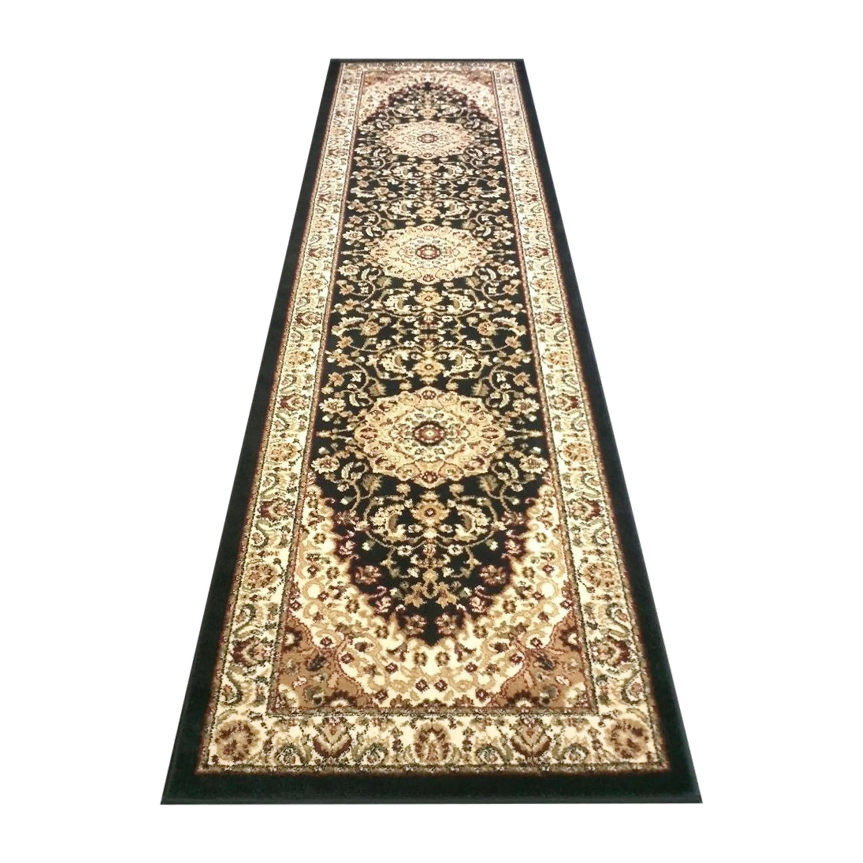 Multipurpose Persian Style Olefin Medallion Motif Area Rug