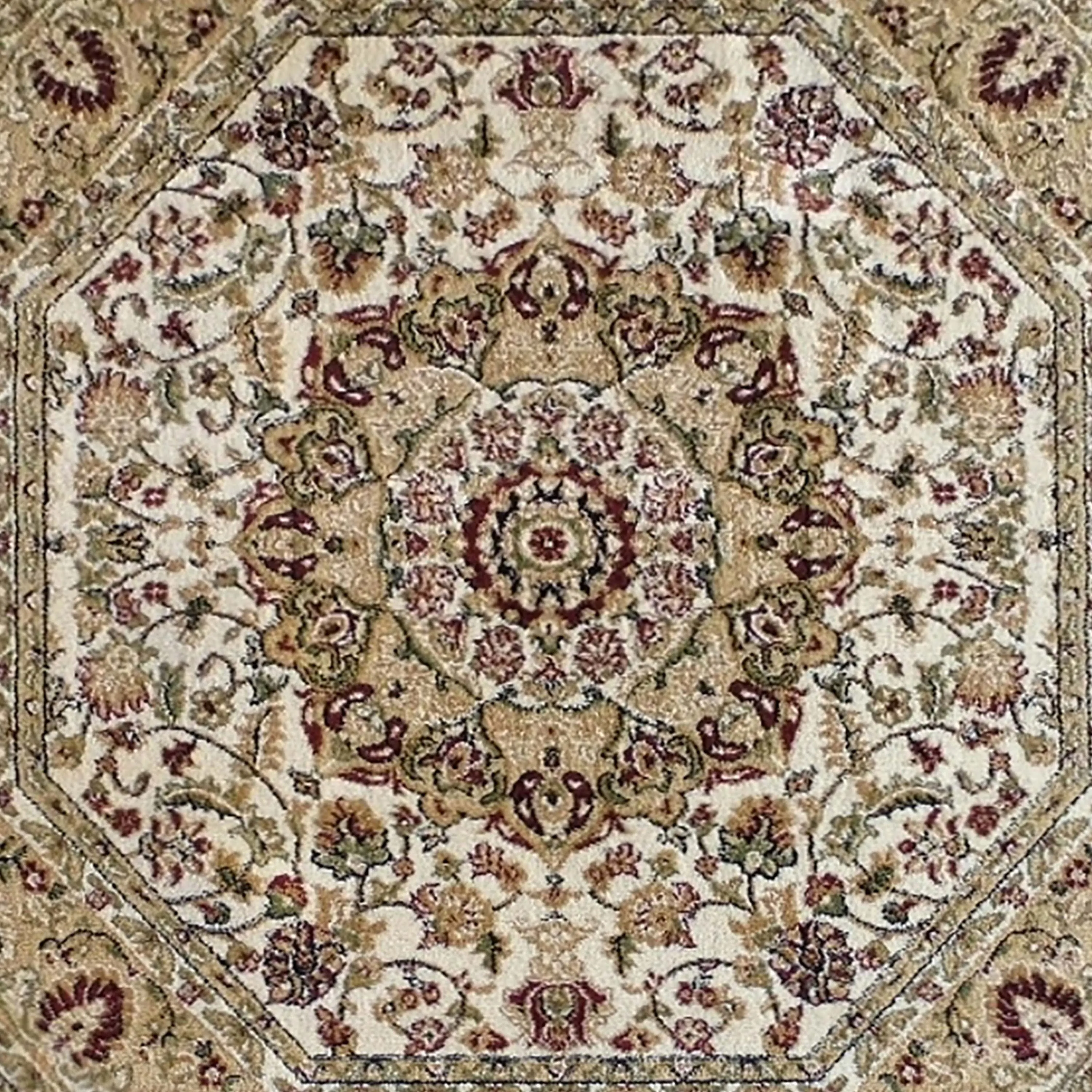 Multipurpose Persian Style Olefin Medallion Motif Area Rug
