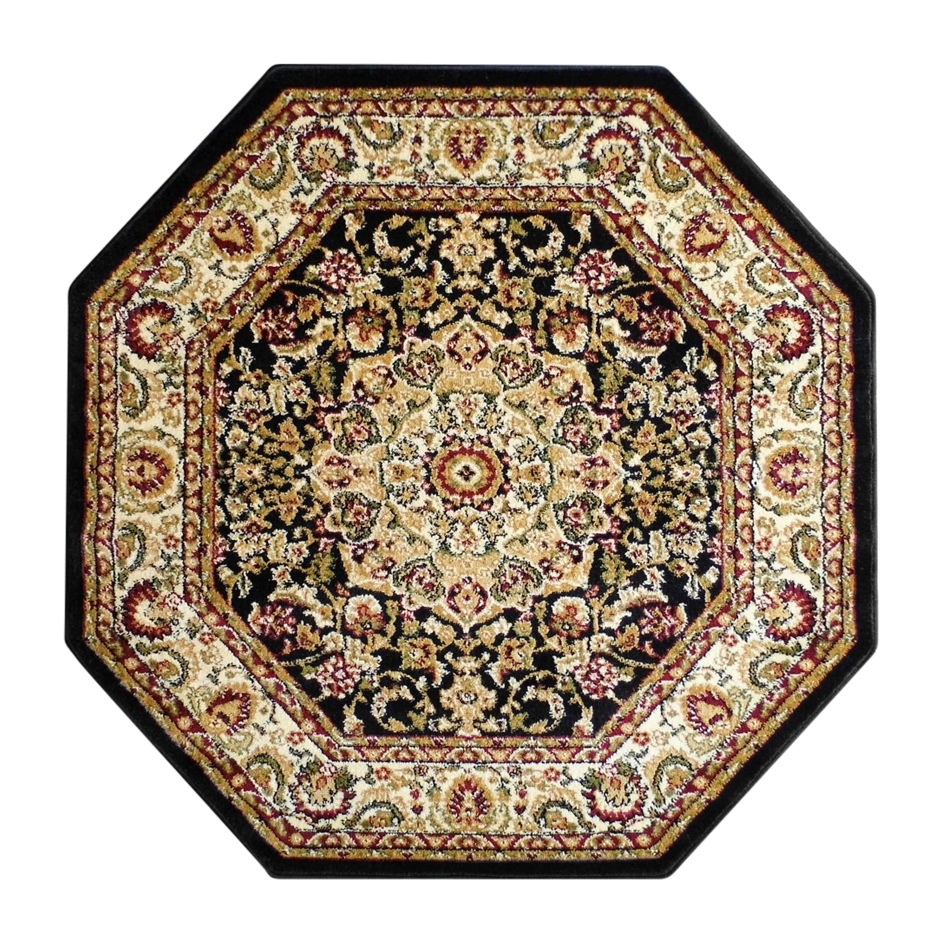 Multipurpose Persian Style Olefin Medallion Motif Area Rug