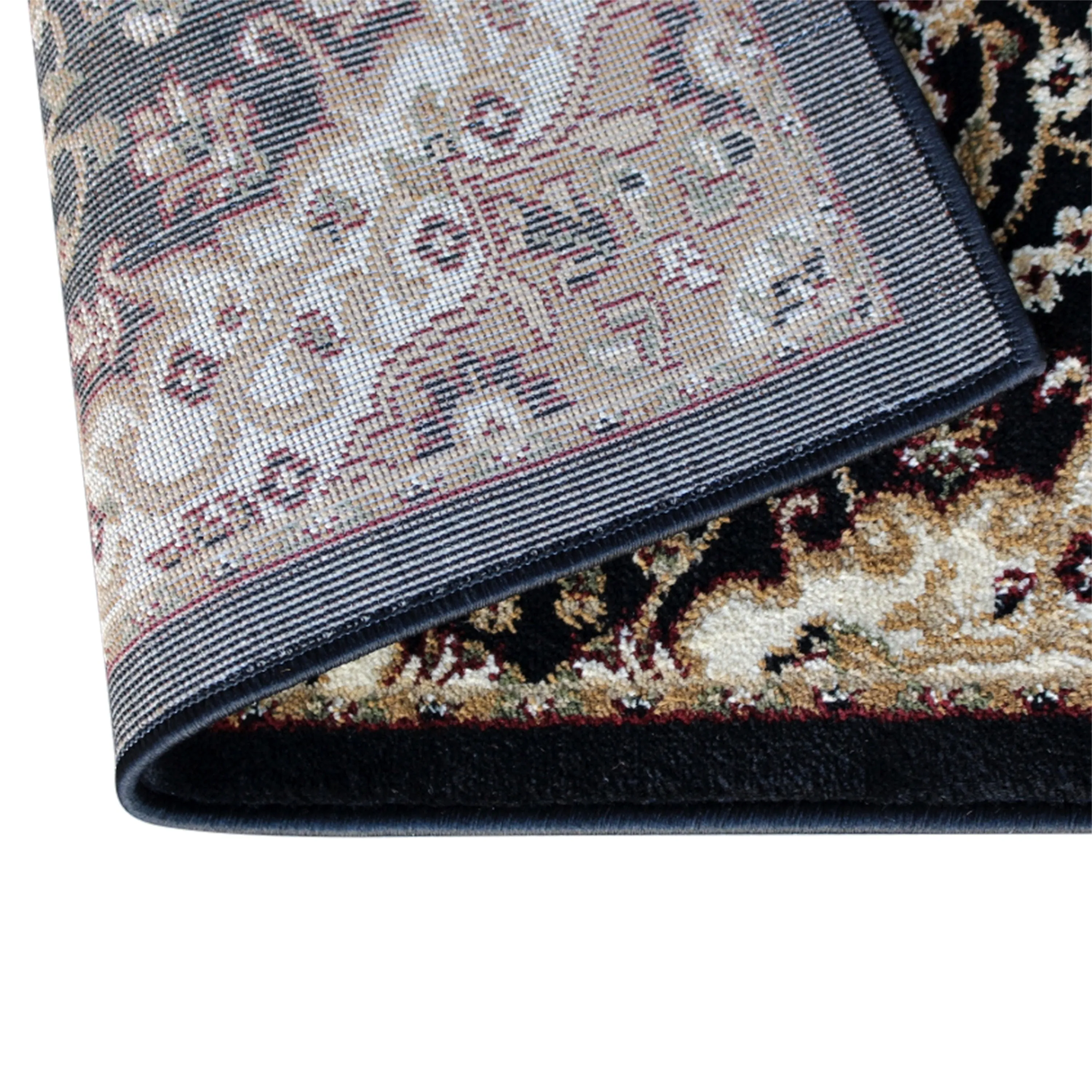 Multipurpose Persian Style Olefin Medallion Motif Area Rug