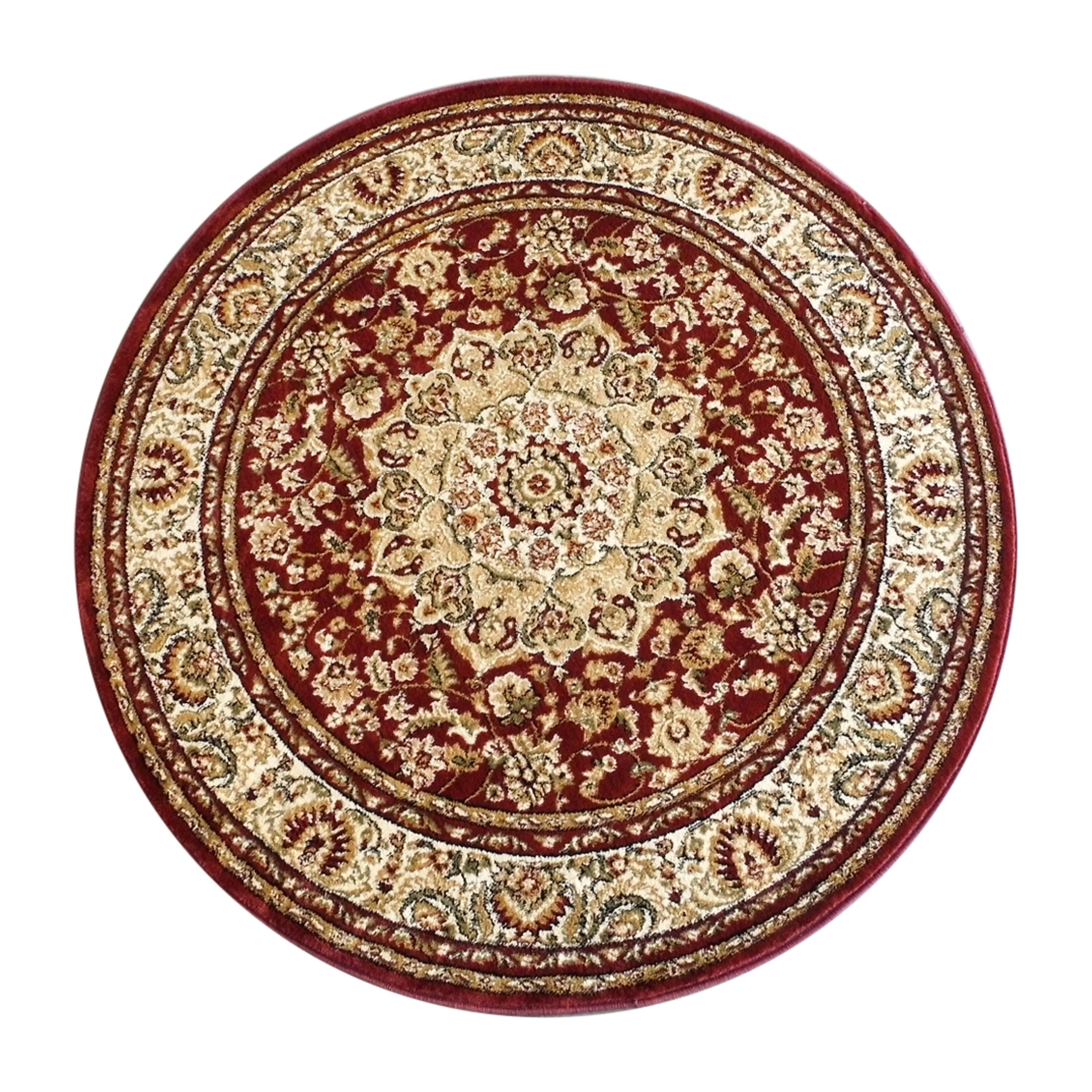 Multipurpose Persian Style Olefin Medallion Motif Area Rug