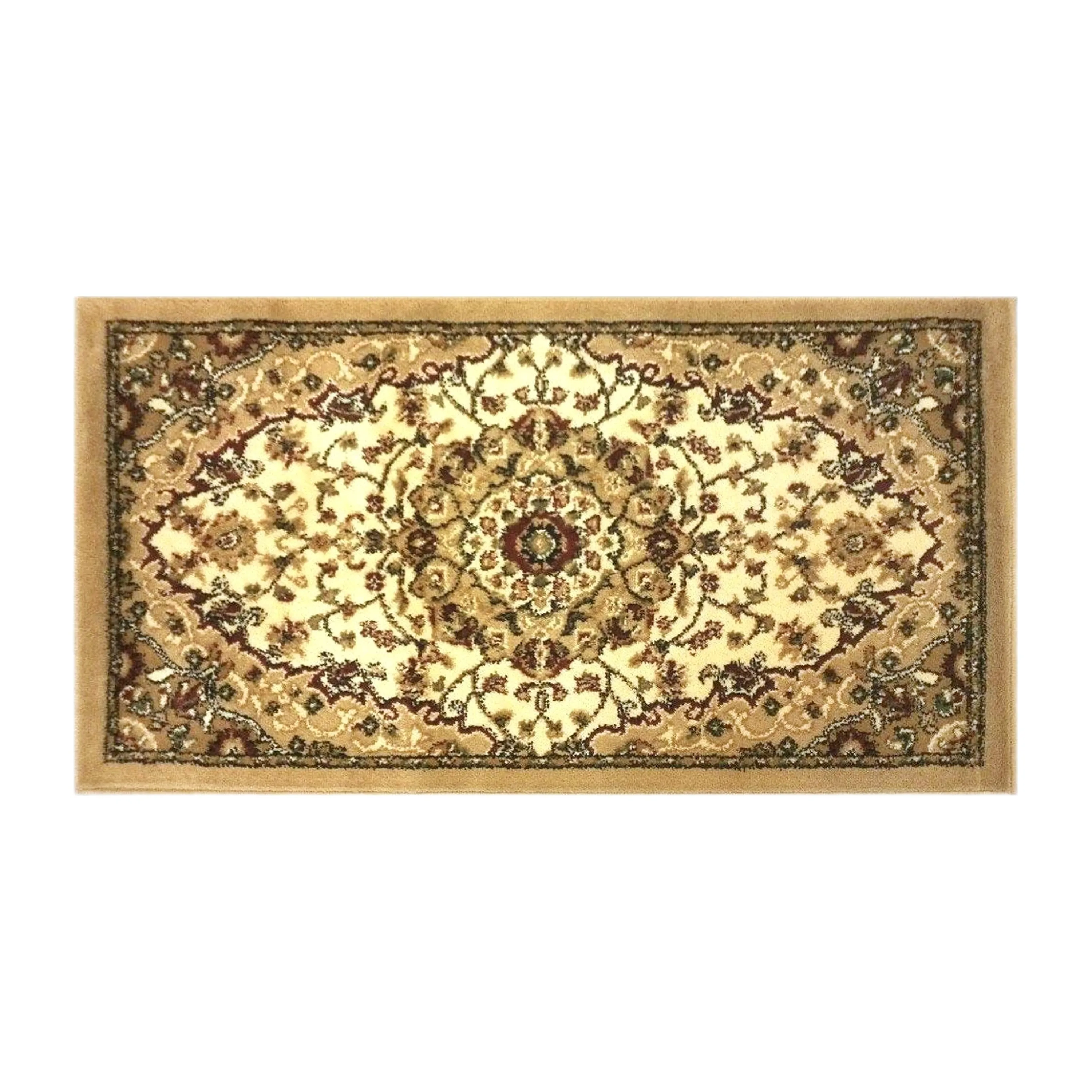Multipurpose Persian Style Olefin Medallion Motif Area Rug