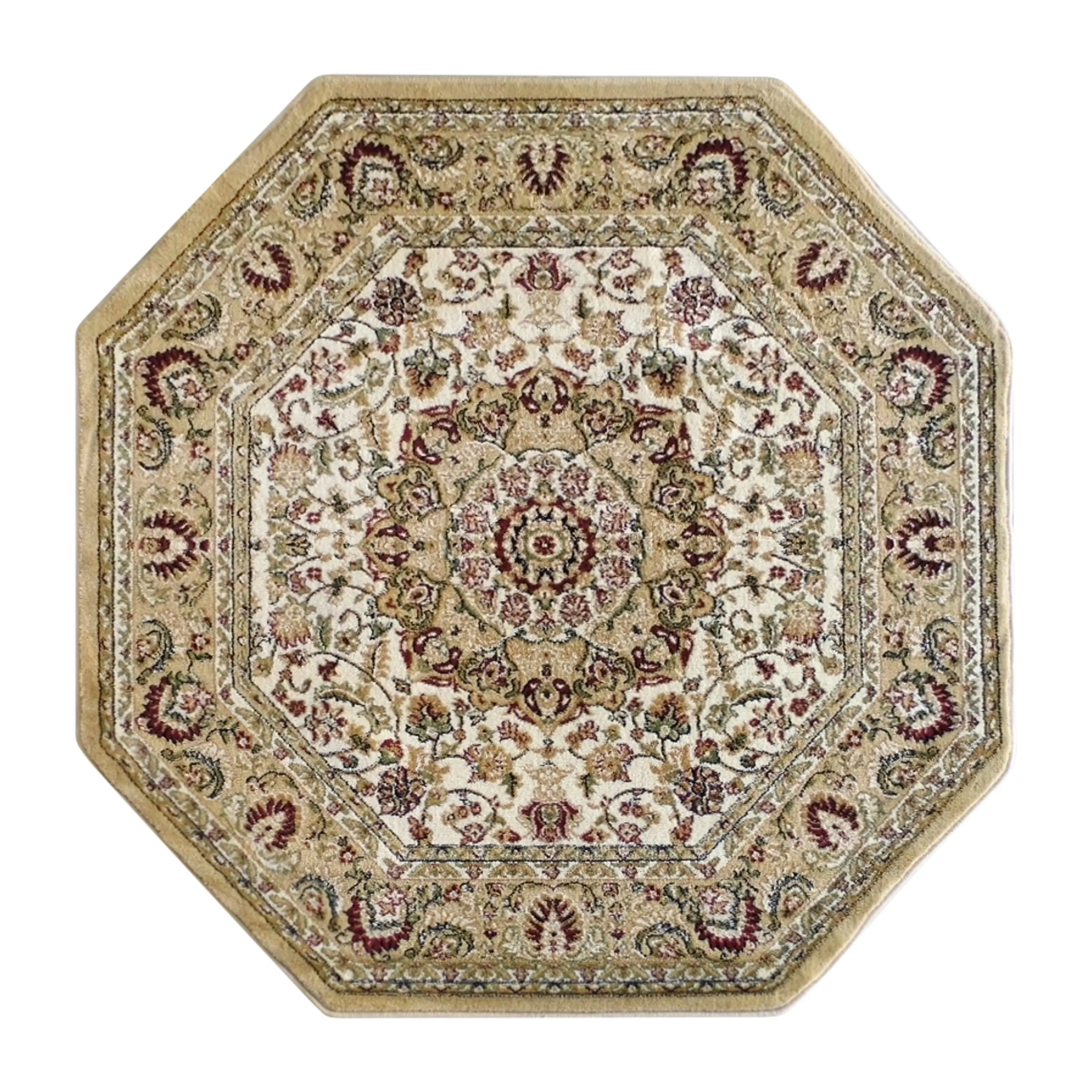Multipurpose Persian Style Olefin Medallion Motif Area Rug
