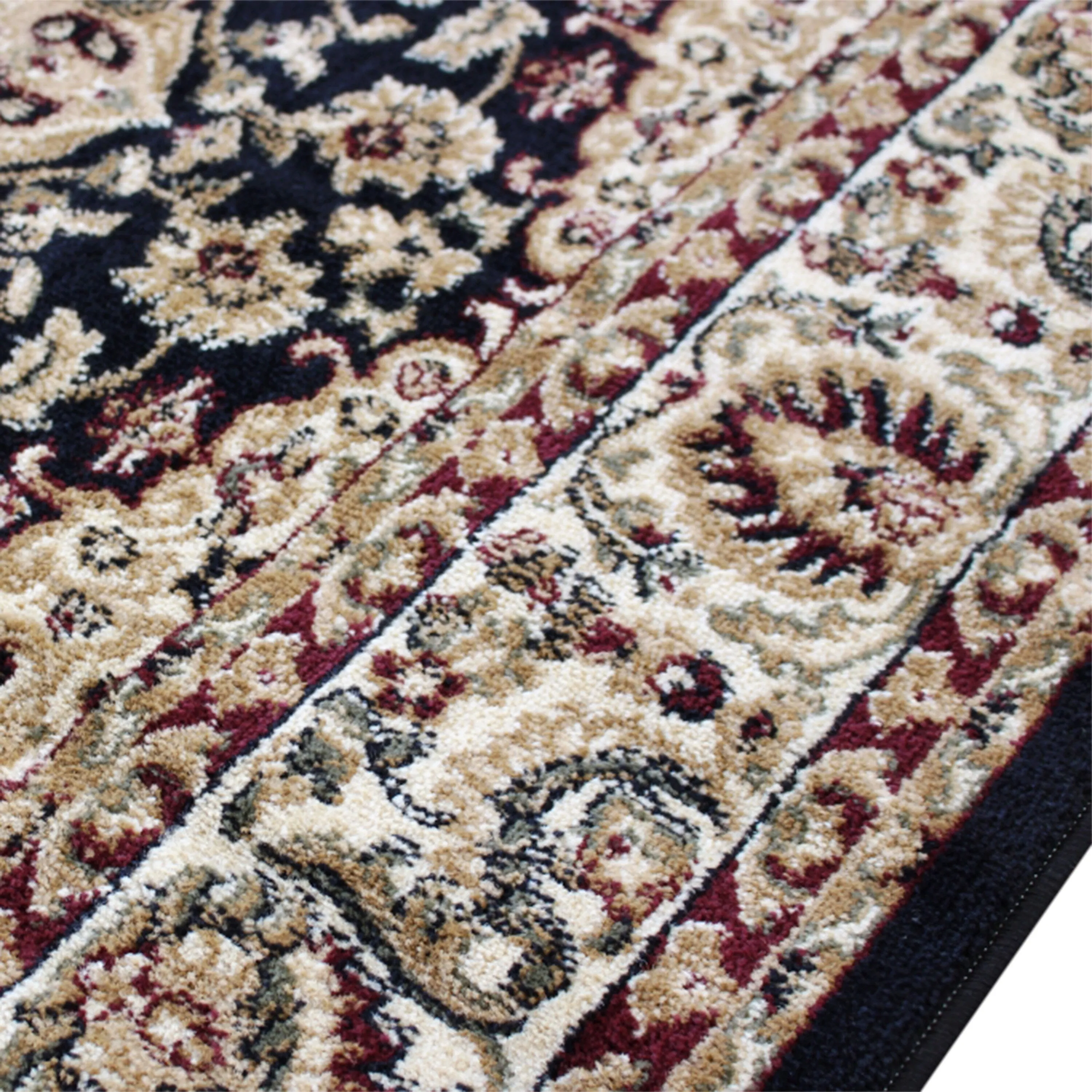 Multipurpose Persian Style Olefin Medallion Motif Area Rug