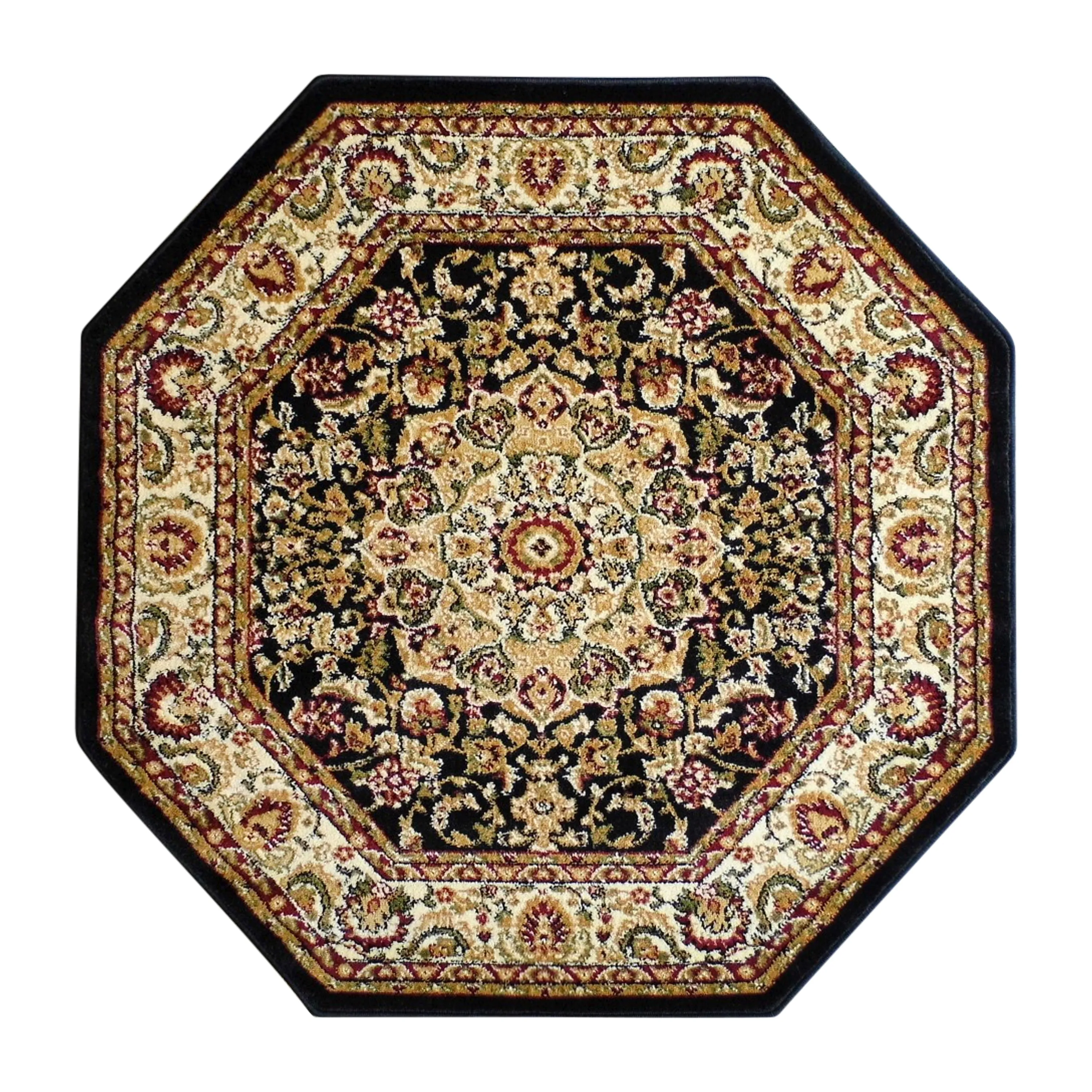 Multipurpose Persian Style Olefin Medallion Motif Area Rug