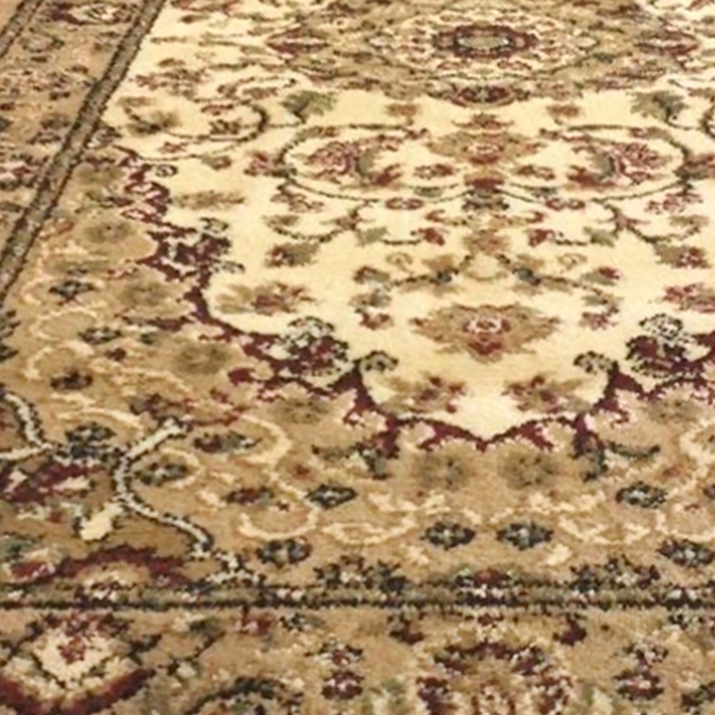 Multipurpose Persian Style Olefin Medallion Motif Area Rug