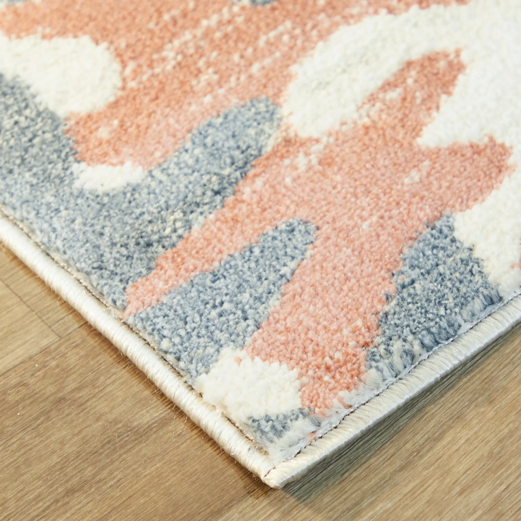 Mylne Coastal Coral Print Area Rug