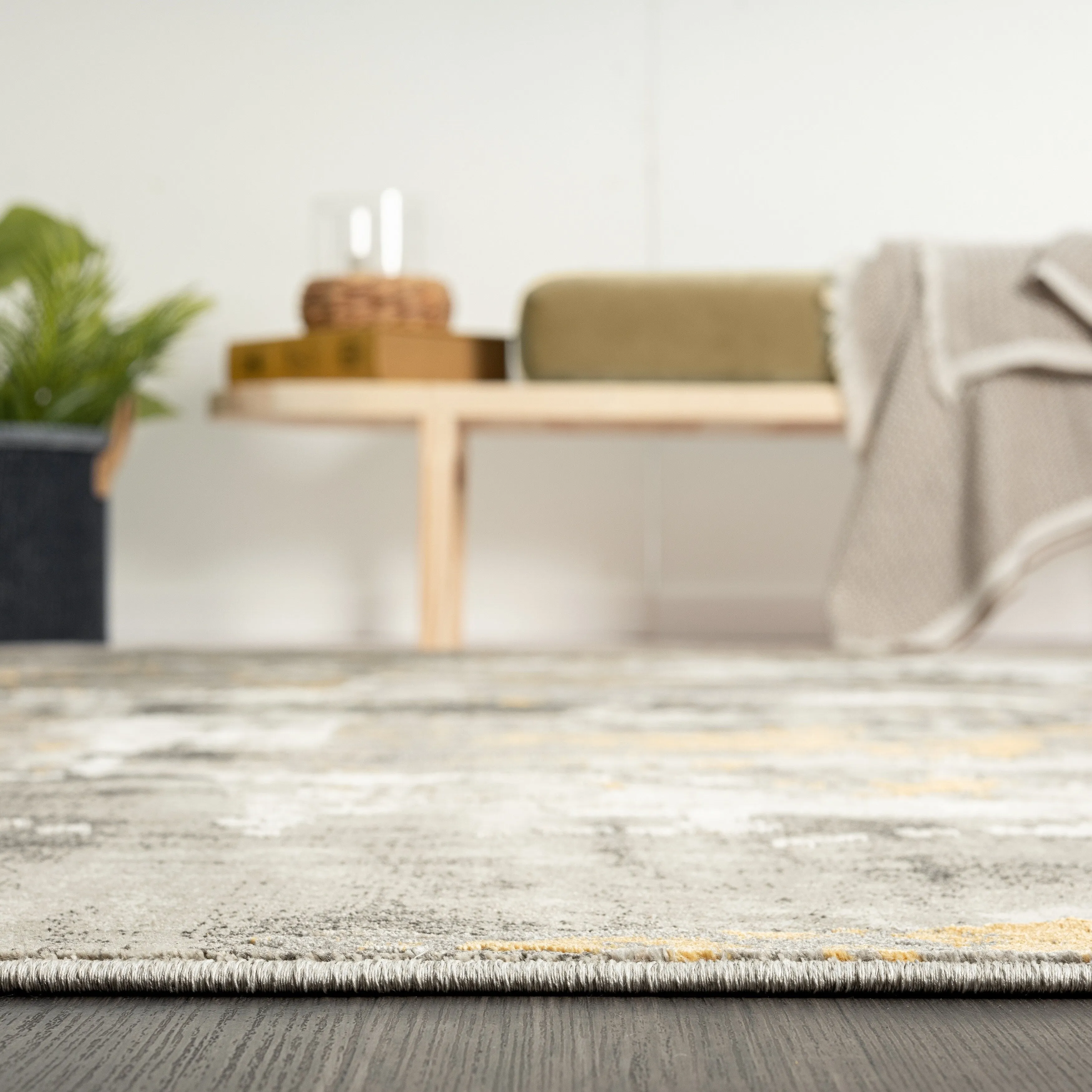 N Natori Serengeti Brushstroke Abstract Area Rug