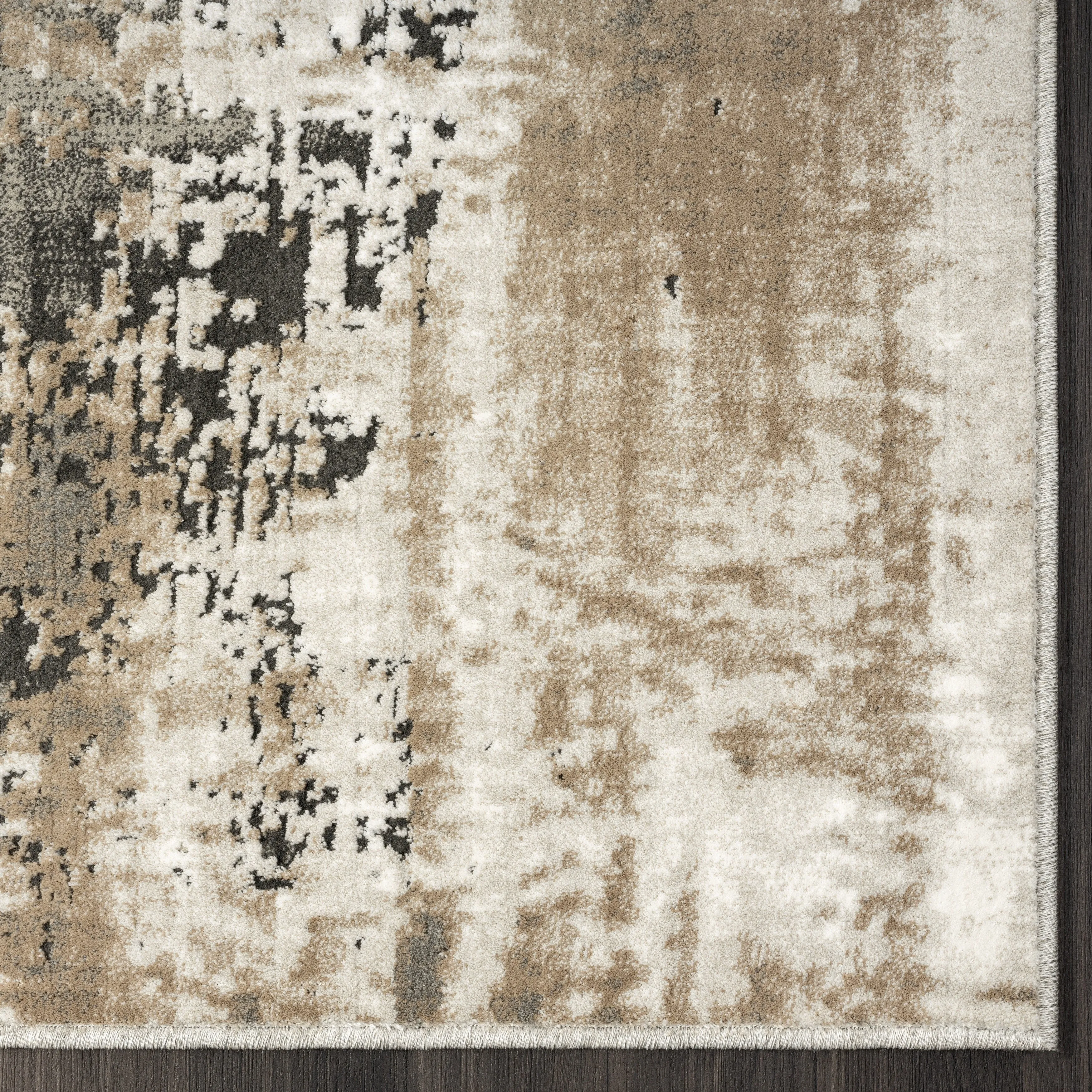 N Natori Serengeti Brushstroke Abstract Area Rug