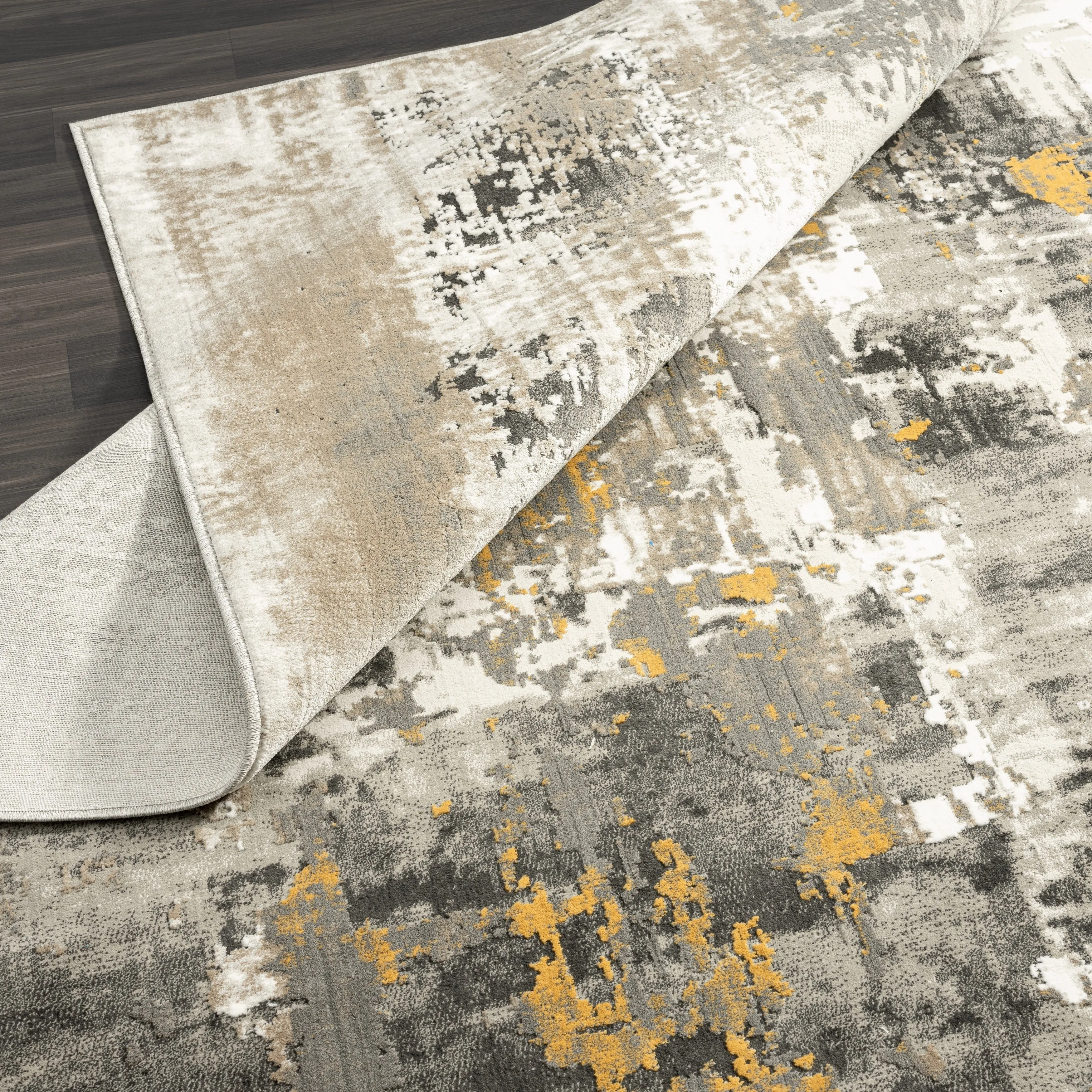 N Natori Serengeti Brushstroke Abstract Area Rug