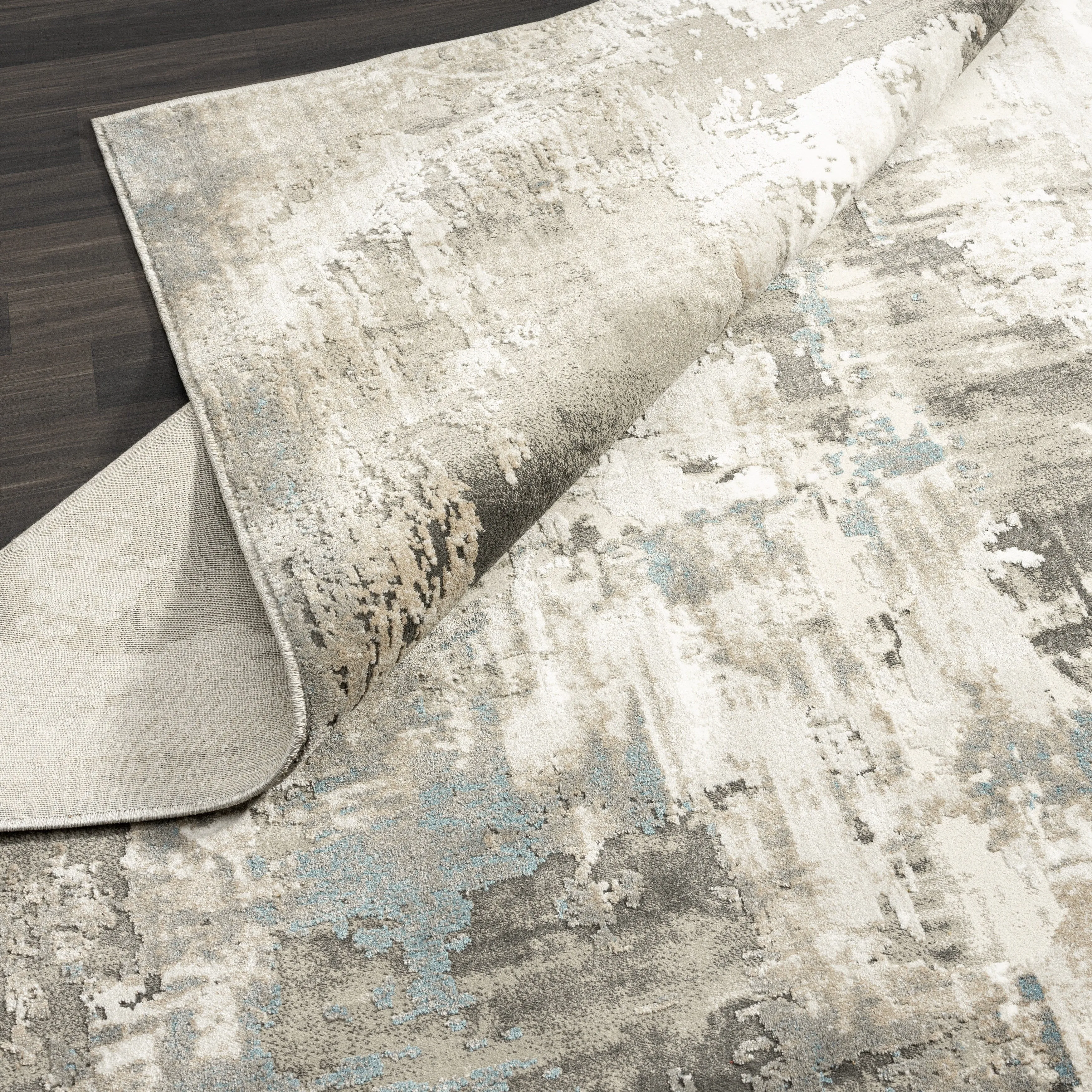 N Natori Serengeti Brushstroke Abstract Area Rug
