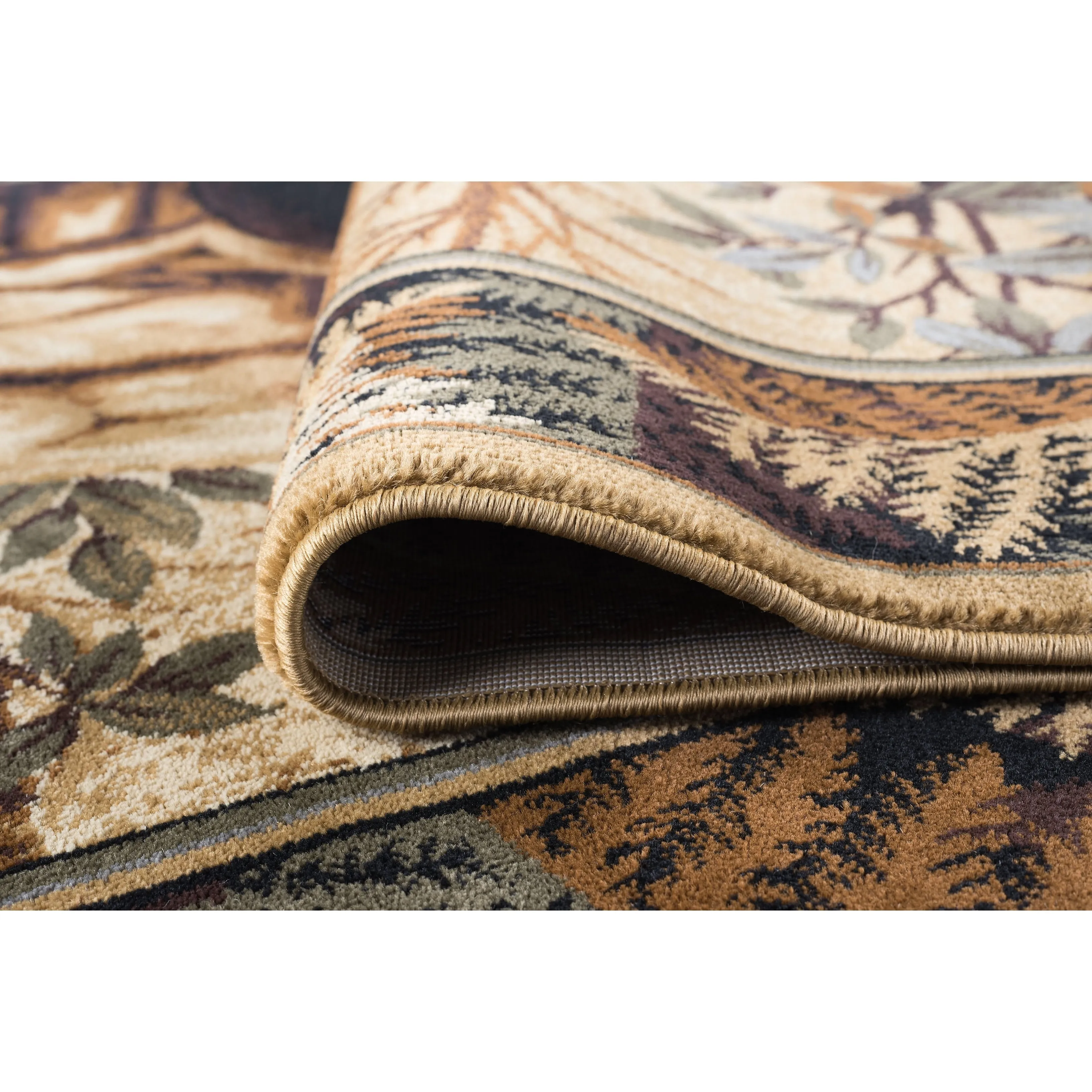 Natural Lodge Novelty Graphic Indoor Area Rug
