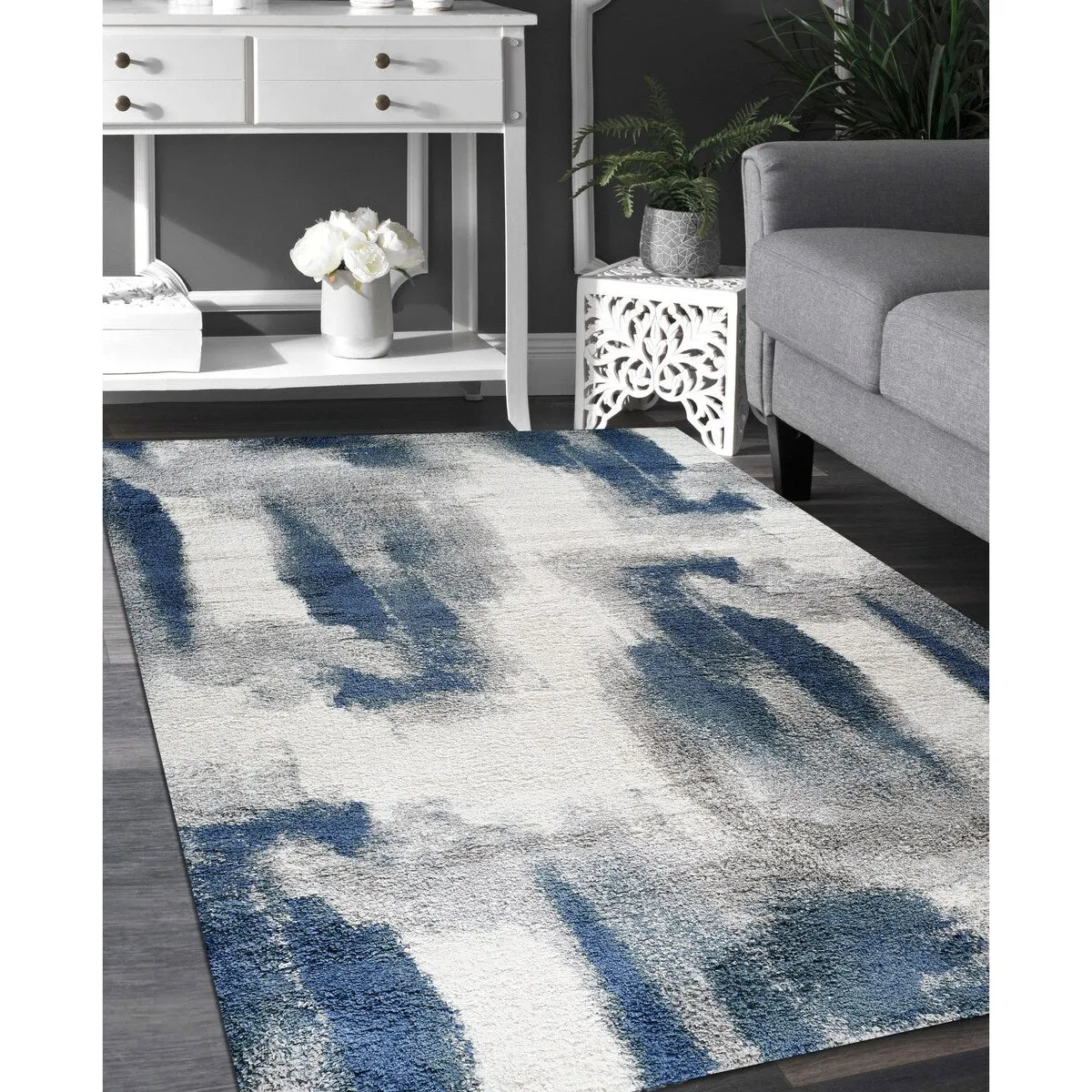 Noori Rug Lux Gordon Abstract Modern 2-inch Thick Shag Rug