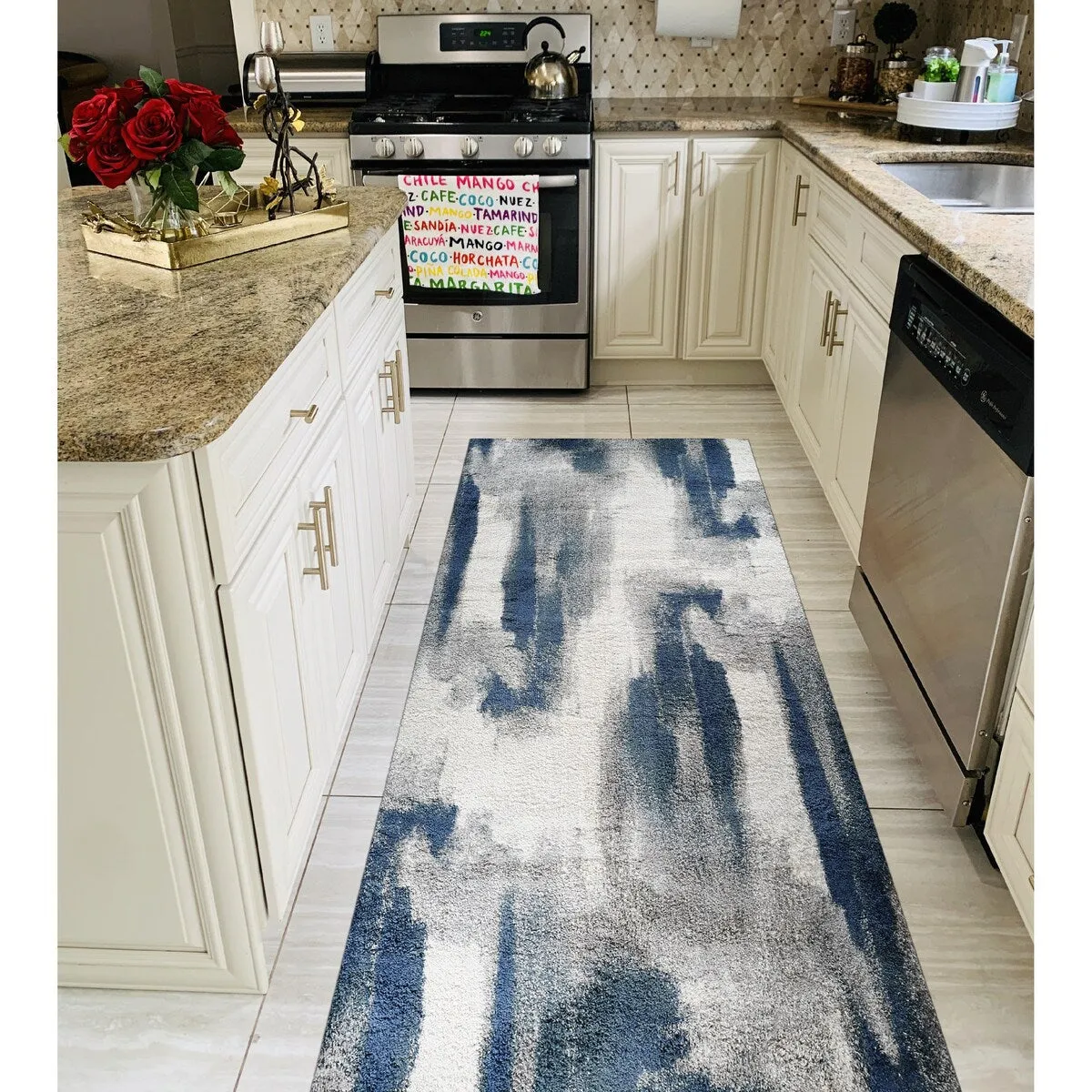 Noori Rug Lux Gordon Abstract Modern 2-inch Thick Shag Rug