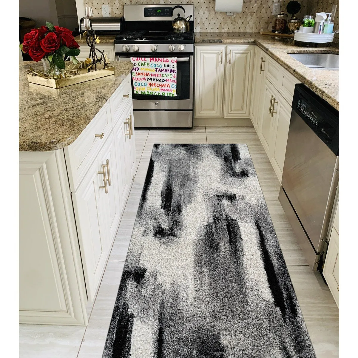 Noori Rug Lux Gordon Abstract Modern 2-inch Thick Shag Rug