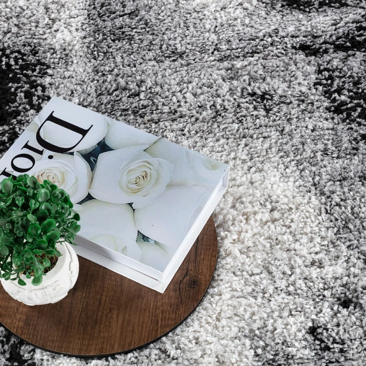 Noori Rug Lux Gordon Abstract Modern 2-inch Thick Shag Rug