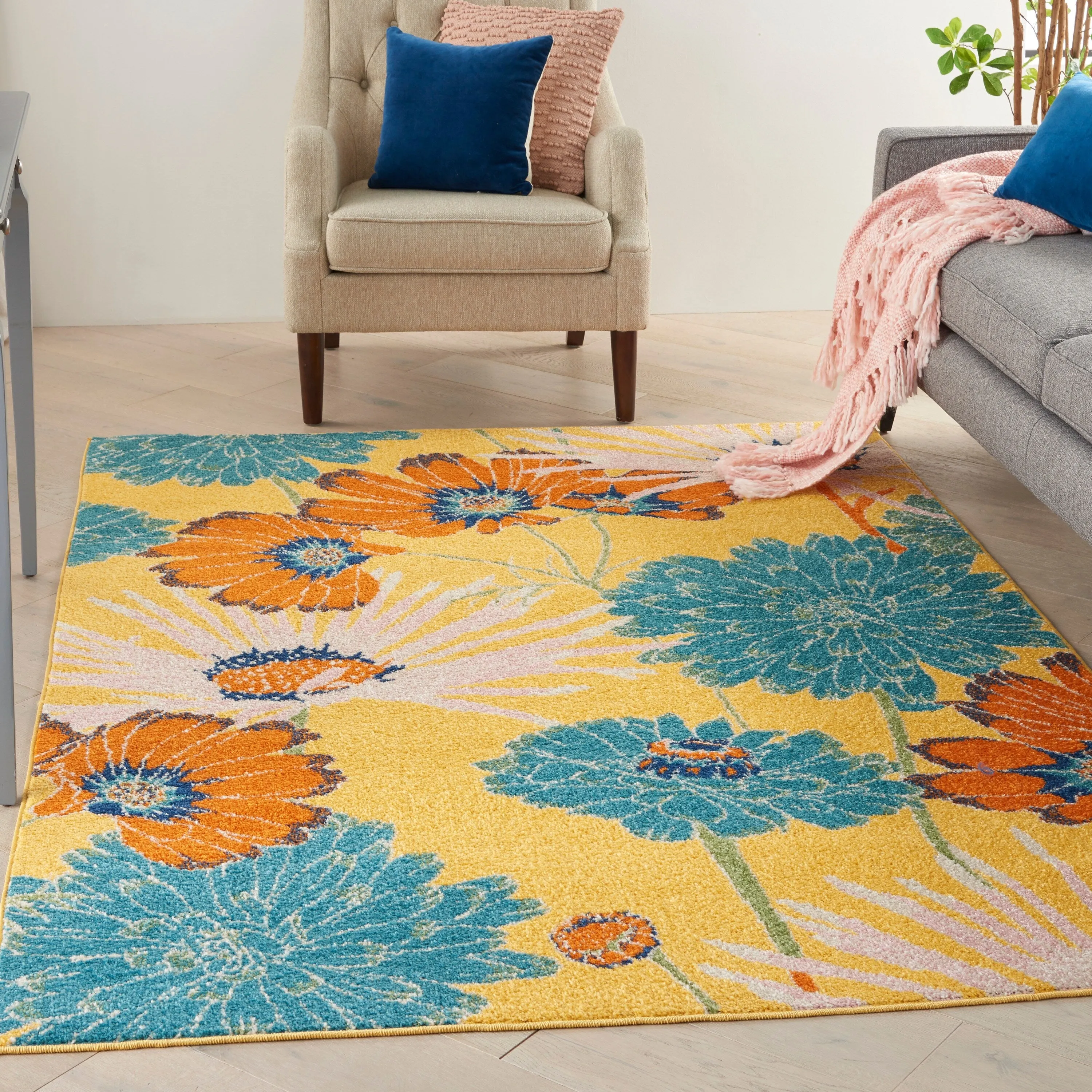 Nourison Allur Botanical Floral Area Rug