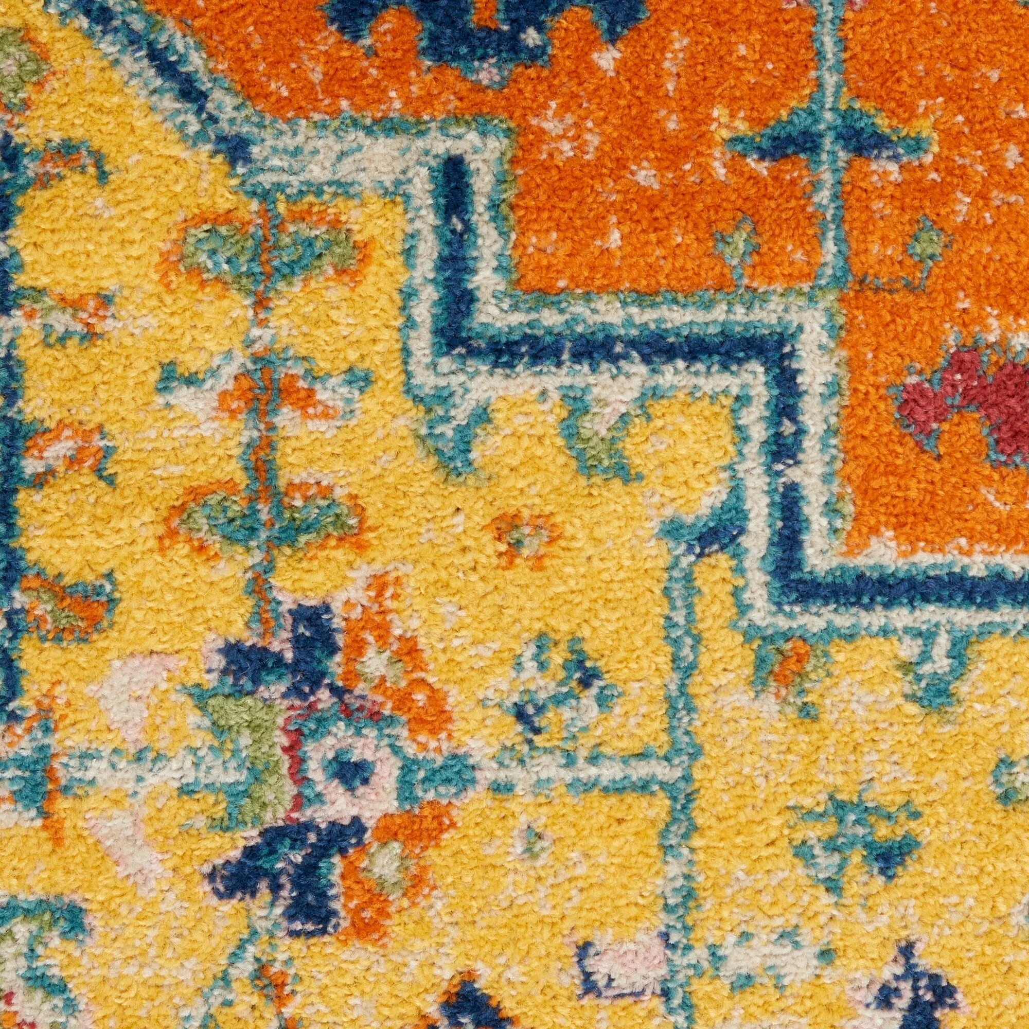 Nourison Allur Modern Persian Boho Floral Medallion Area Rug