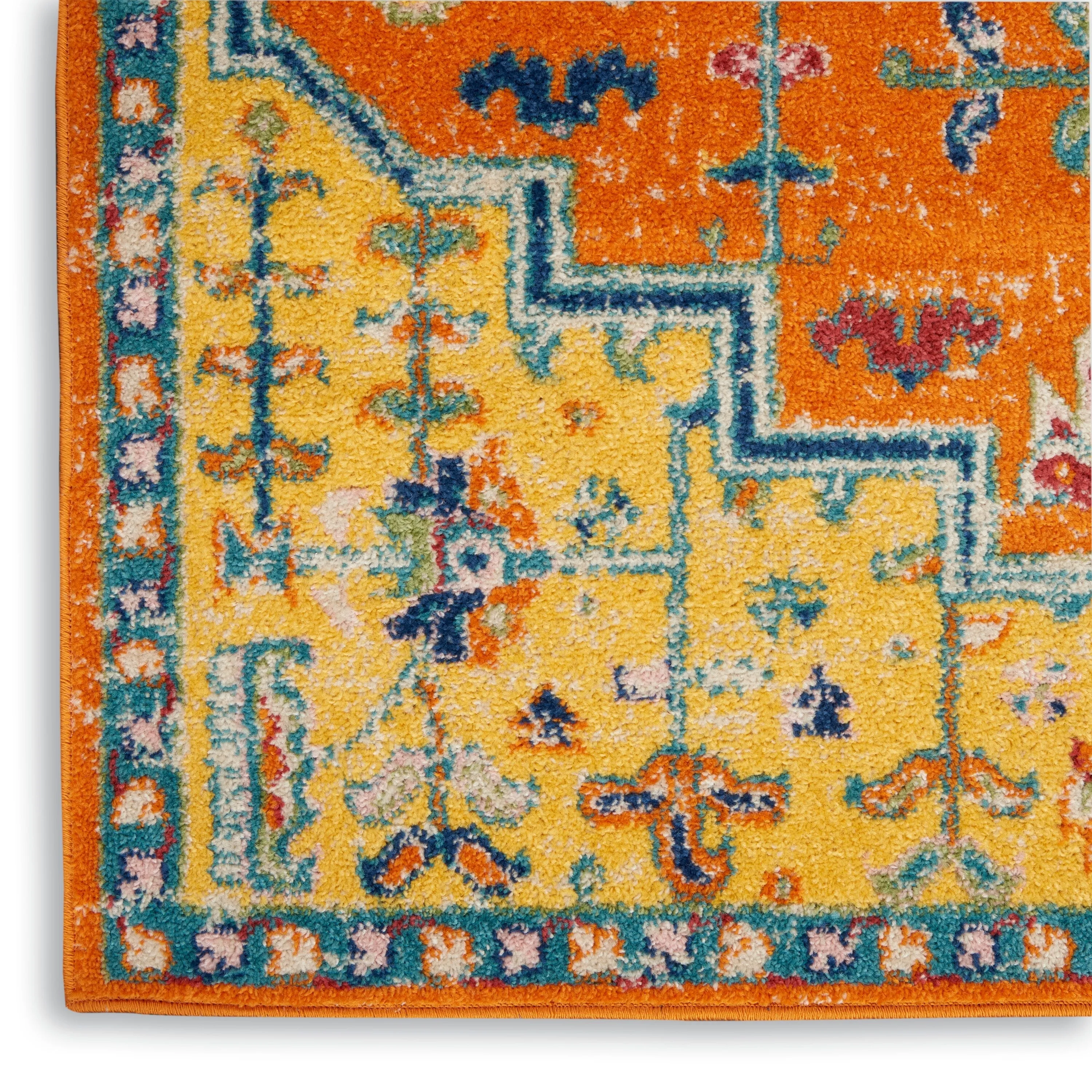 Nourison Allur Modern Persian Boho Floral Medallion Area Rug