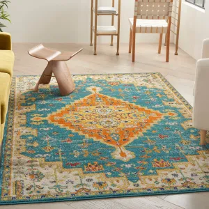 Nourison Allur Modern Persian Boho Floral Medallion Area Rug