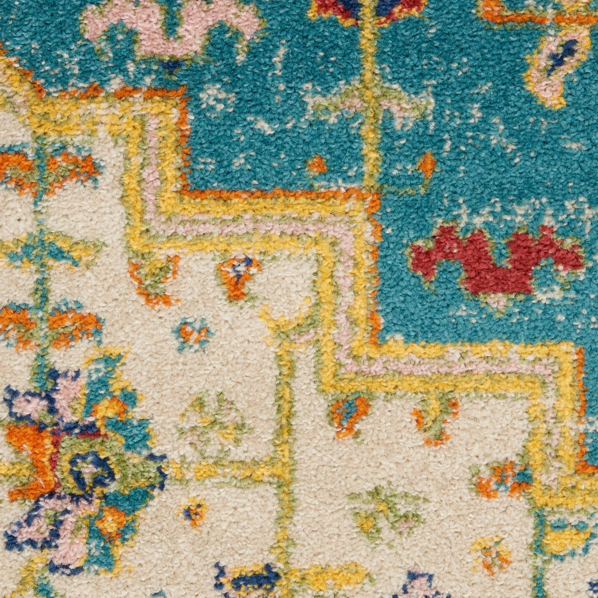 Nourison Allur Modern Persian Boho Floral Medallion Area Rug