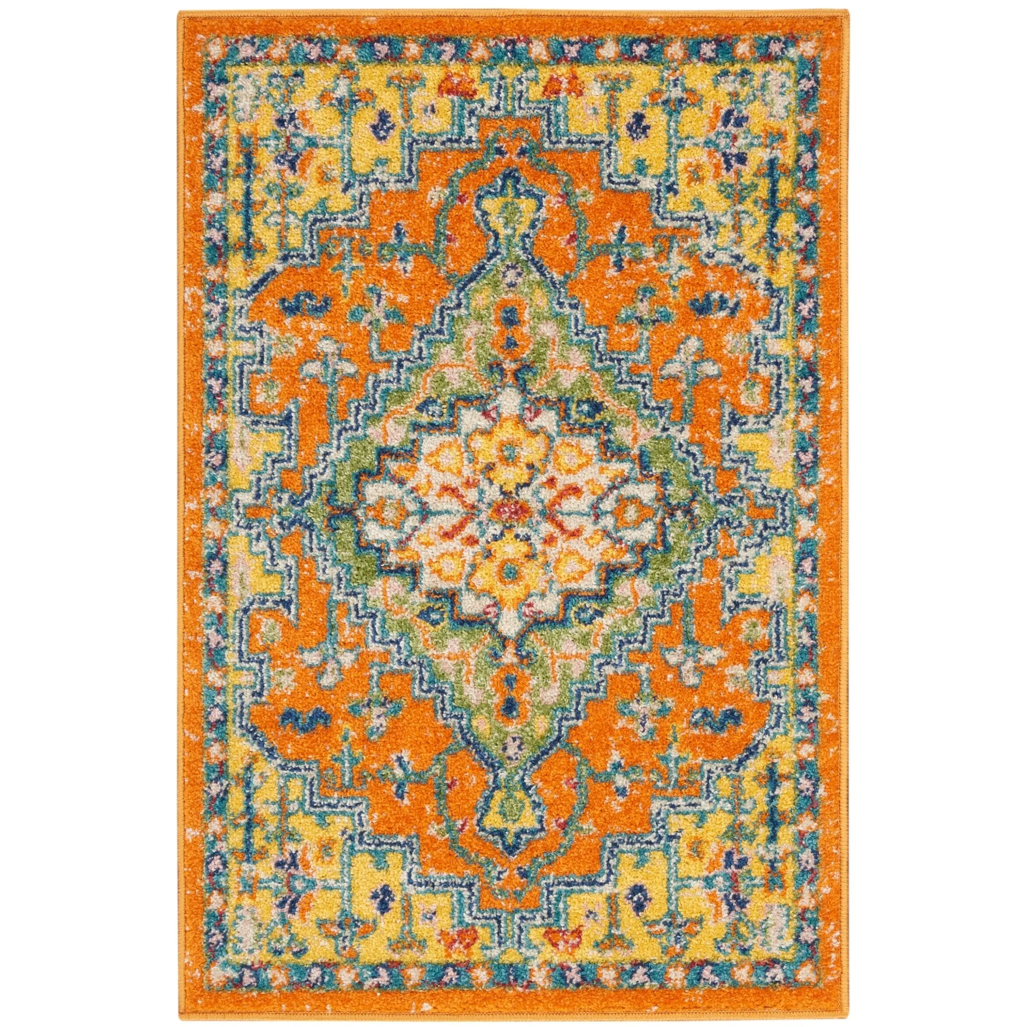 Nourison Allur Modern Persian Boho Floral Medallion Area Rug
