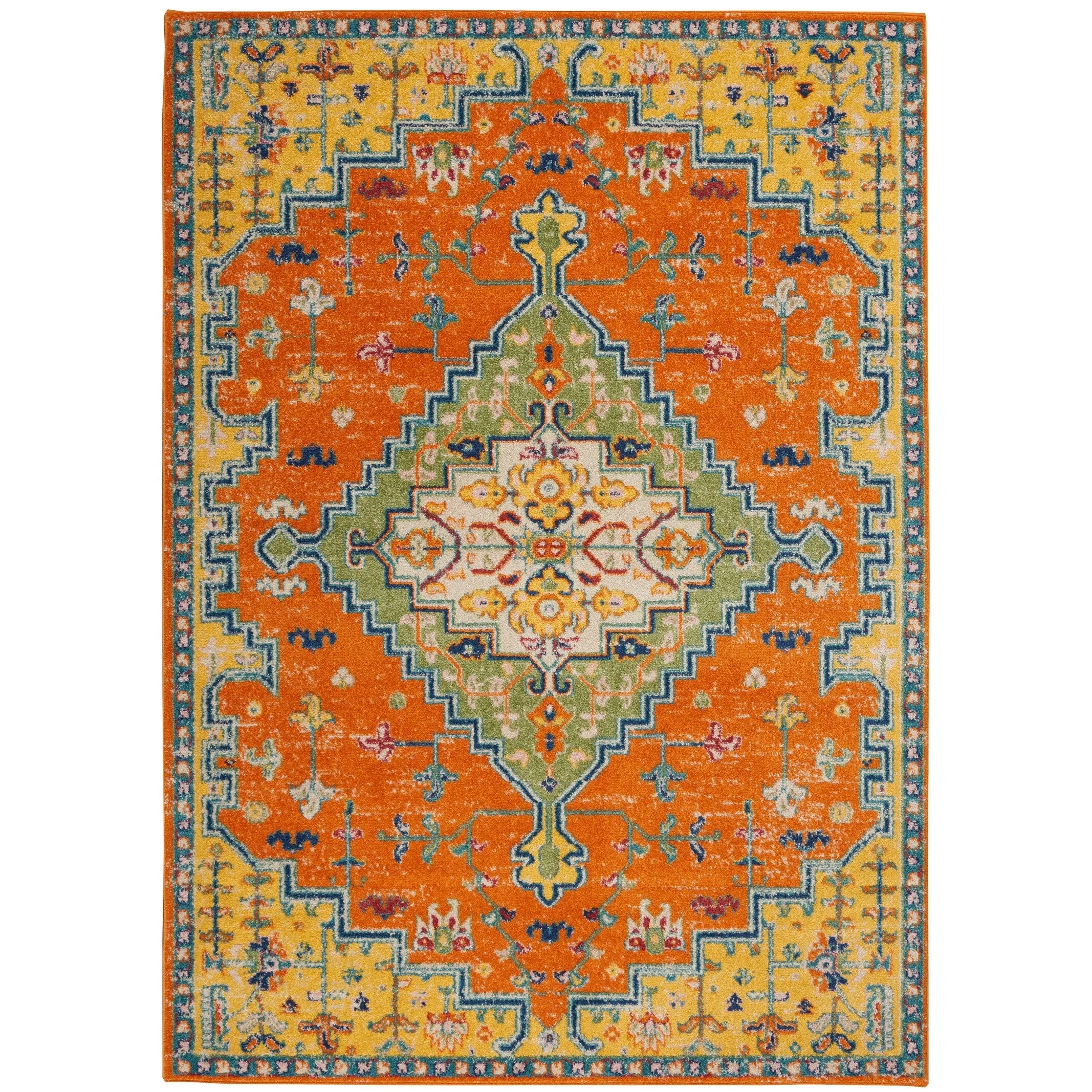Nourison Allur Modern Persian Boho Floral Medallion Area Rug