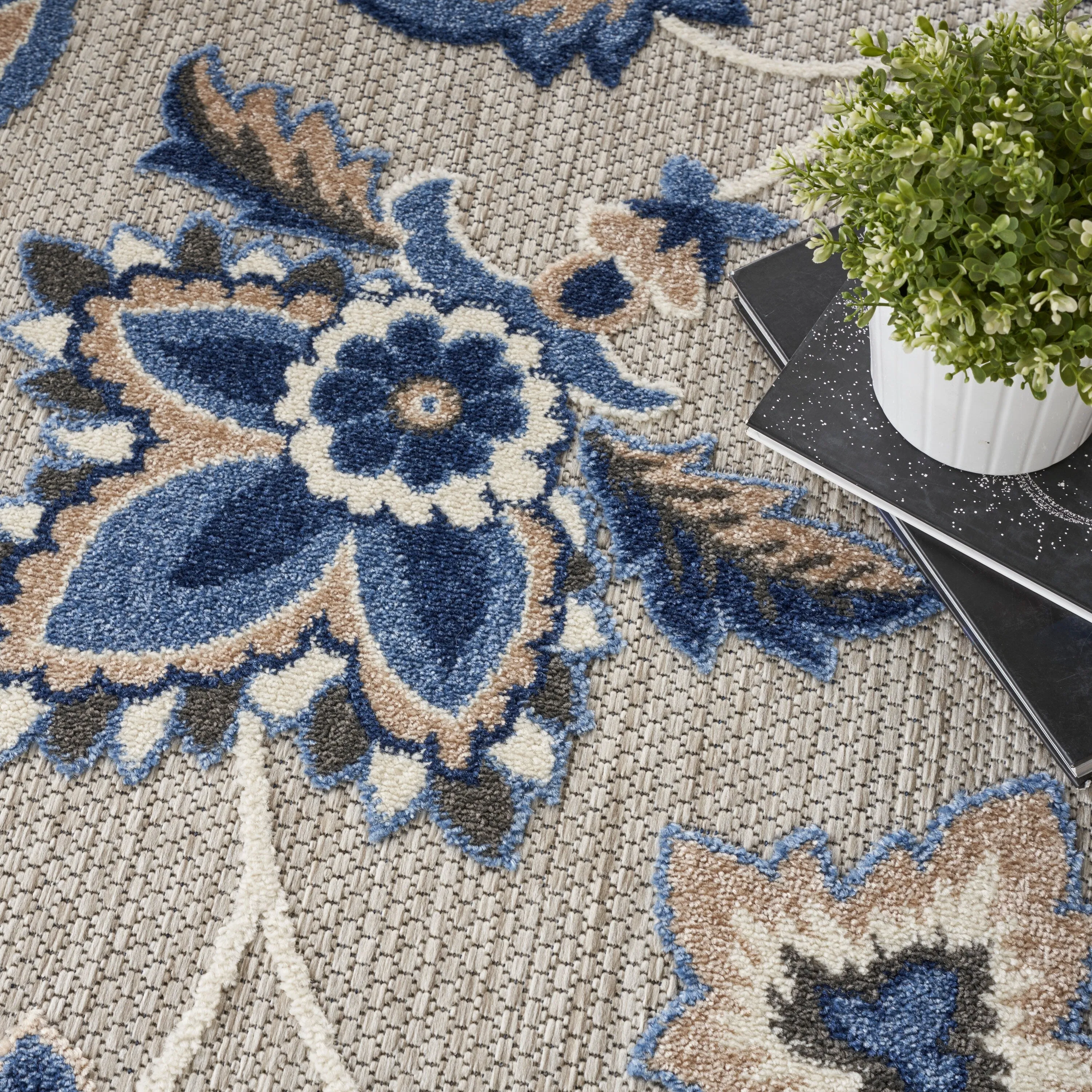 Nourison Aloha Indoor/Outdoor Floral Area Rug