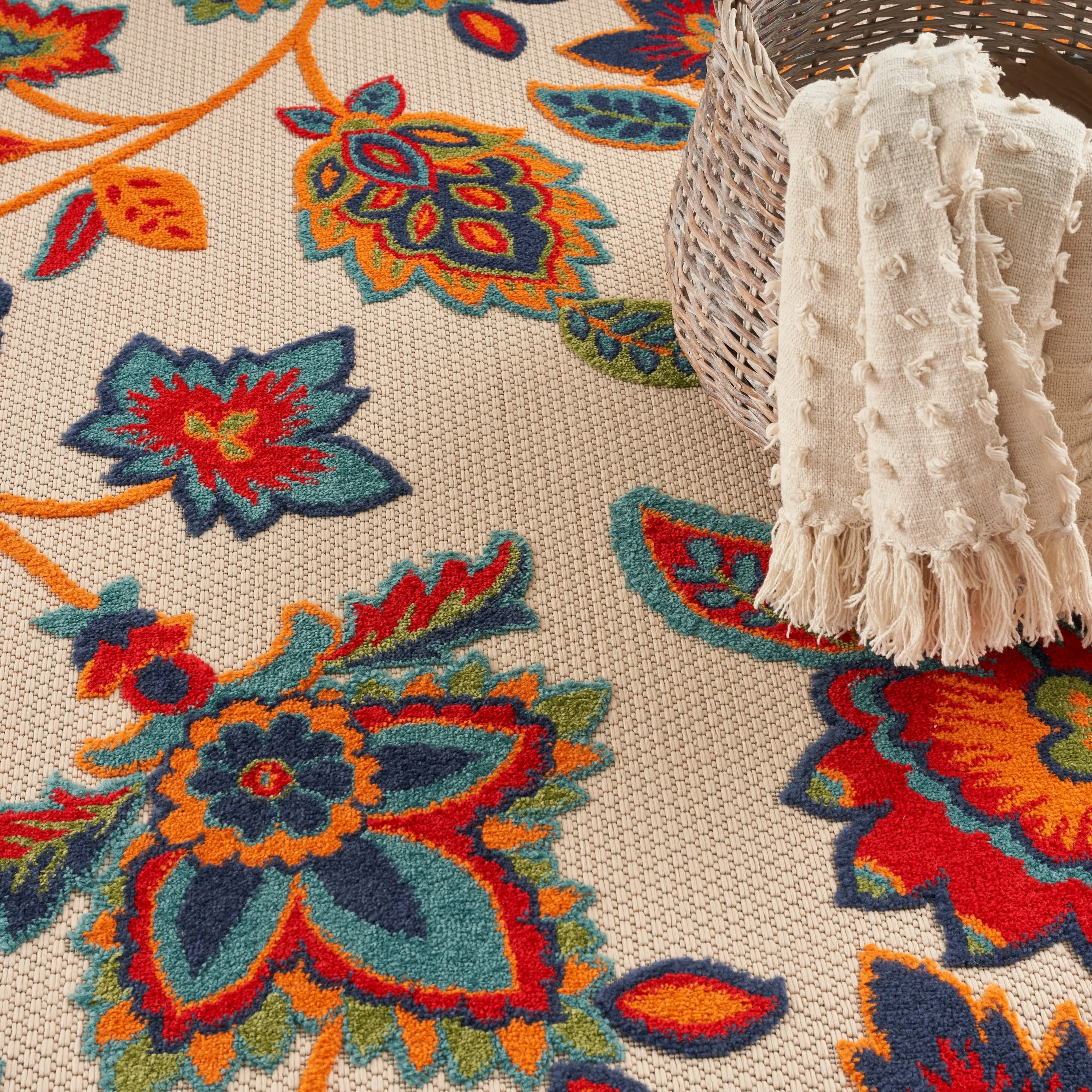 Nourison Aloha Indoor/Outdoor Floral Area Rug