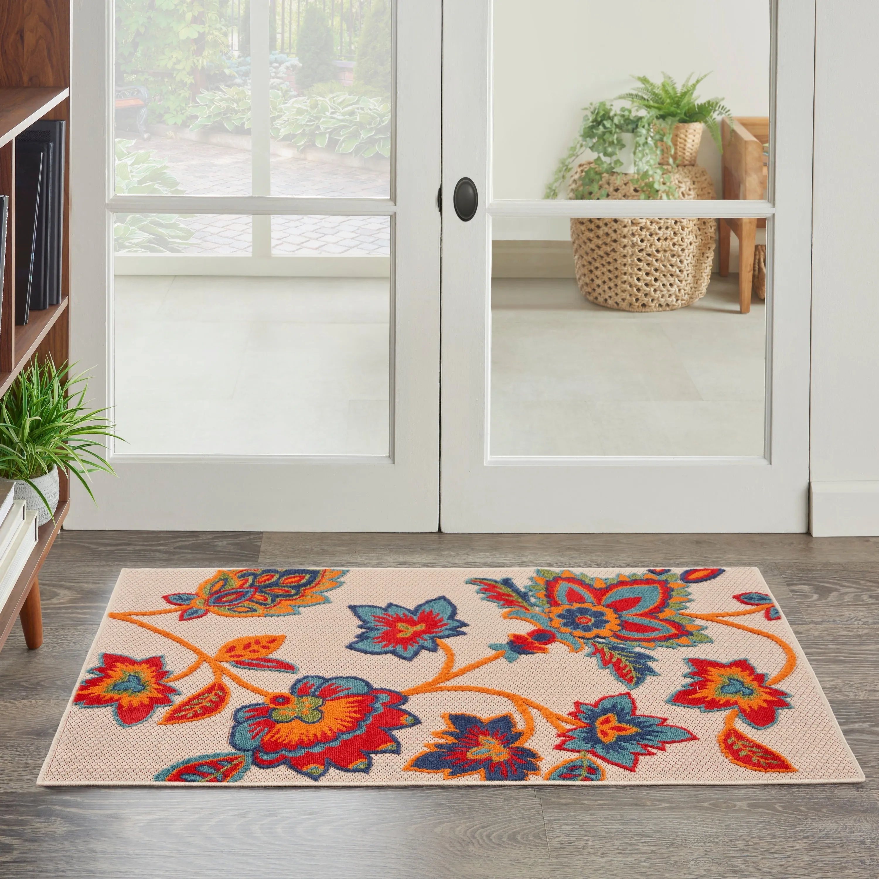 Nourison Aloha Indoor/Outdoor Floral Area Rug