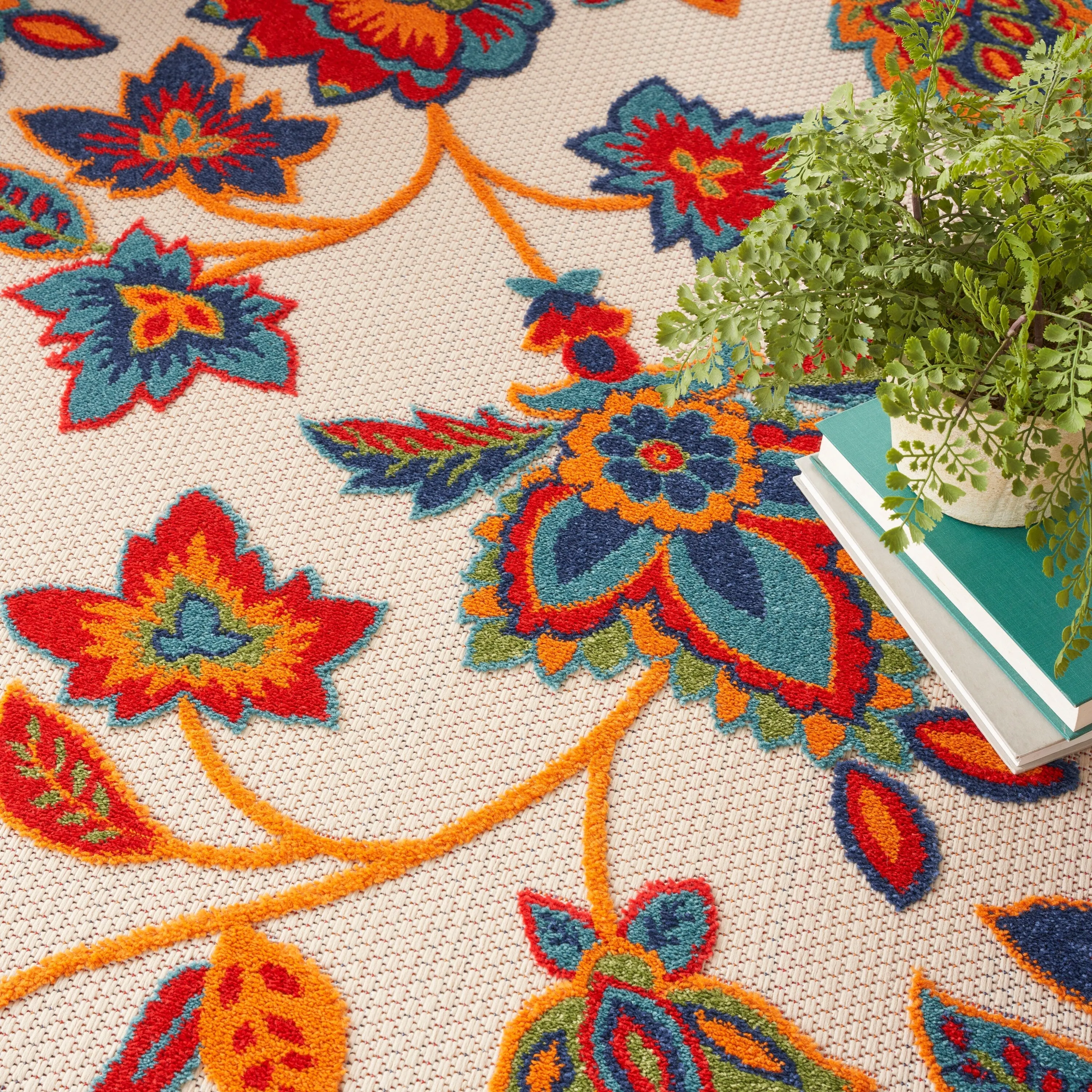 Nourison Aloha Indoor/Outdoor Floral Area Rug