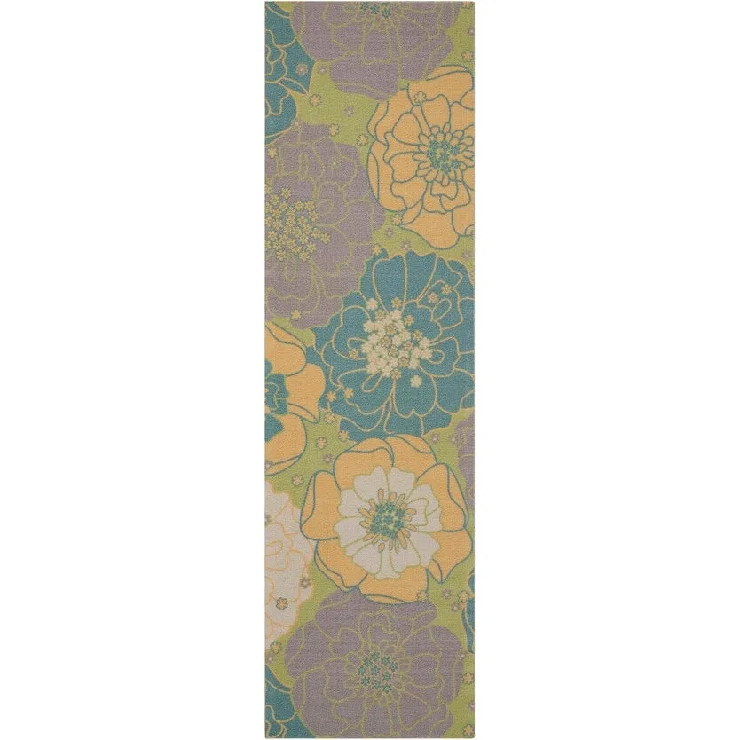 Nourison & Garden Floral Indoor / Outdoor Area Rug