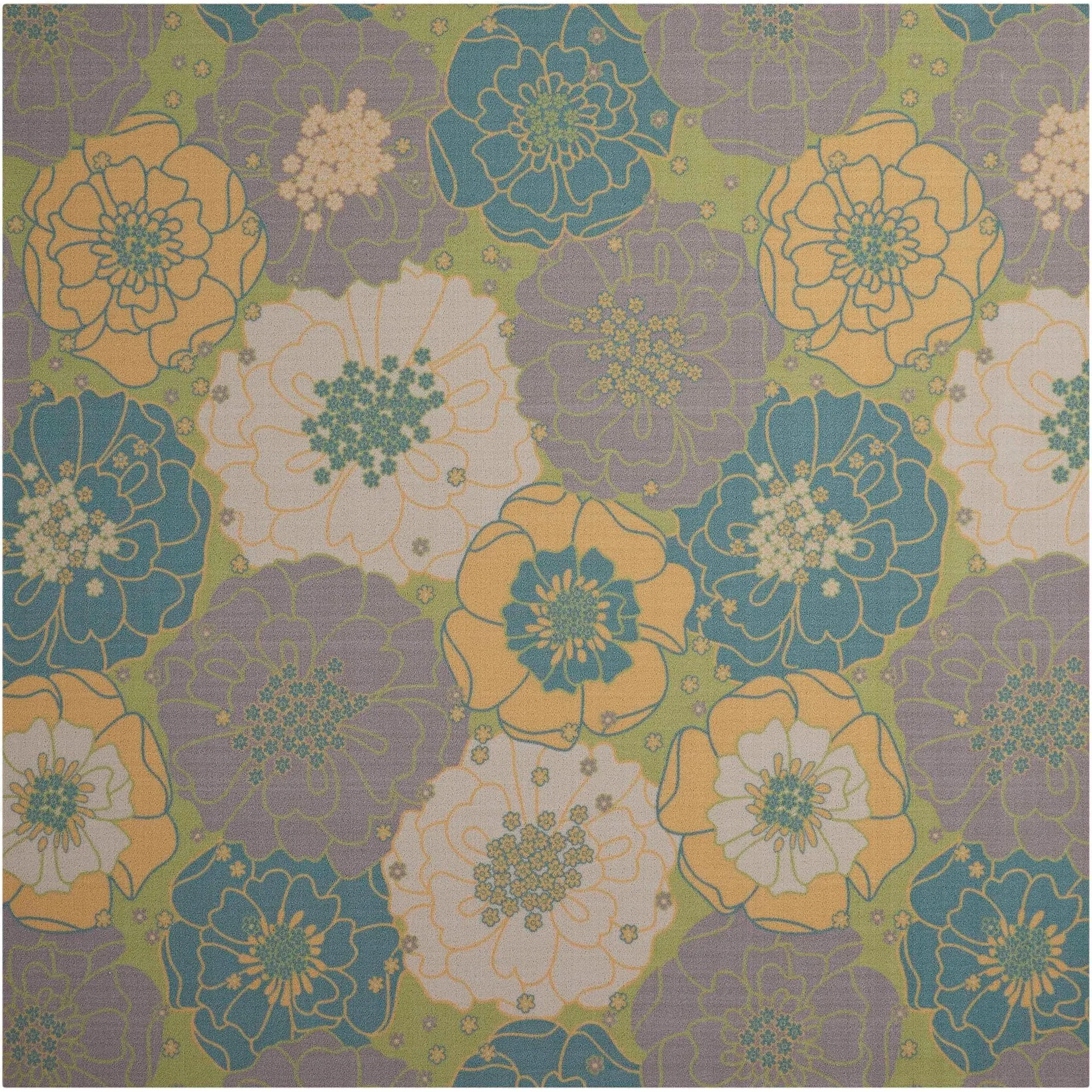 Nourison & Garden Floral Indoor / Outdoor Area Rug