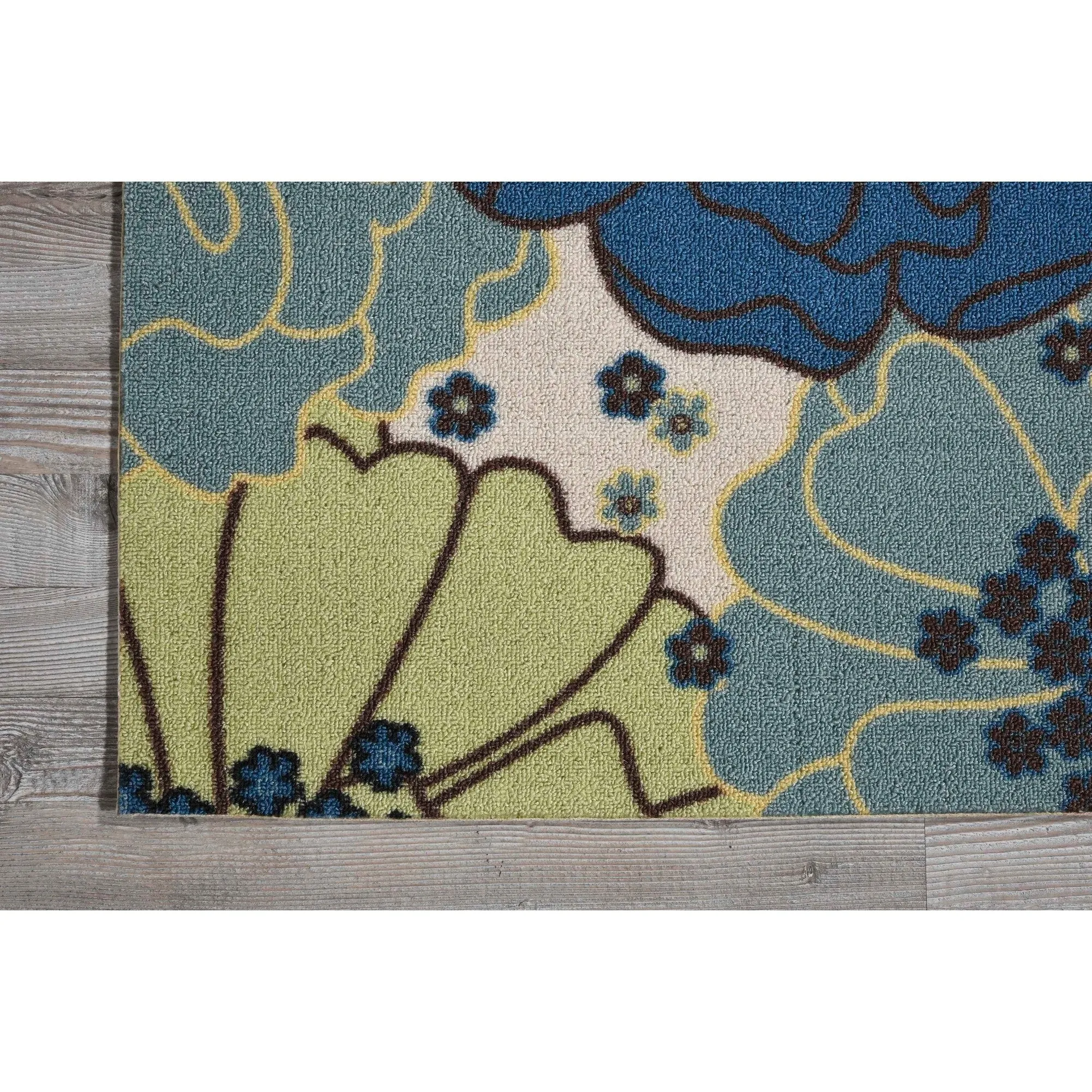 Nourison & Garden Floral Indoor / Outdoor Area Rug