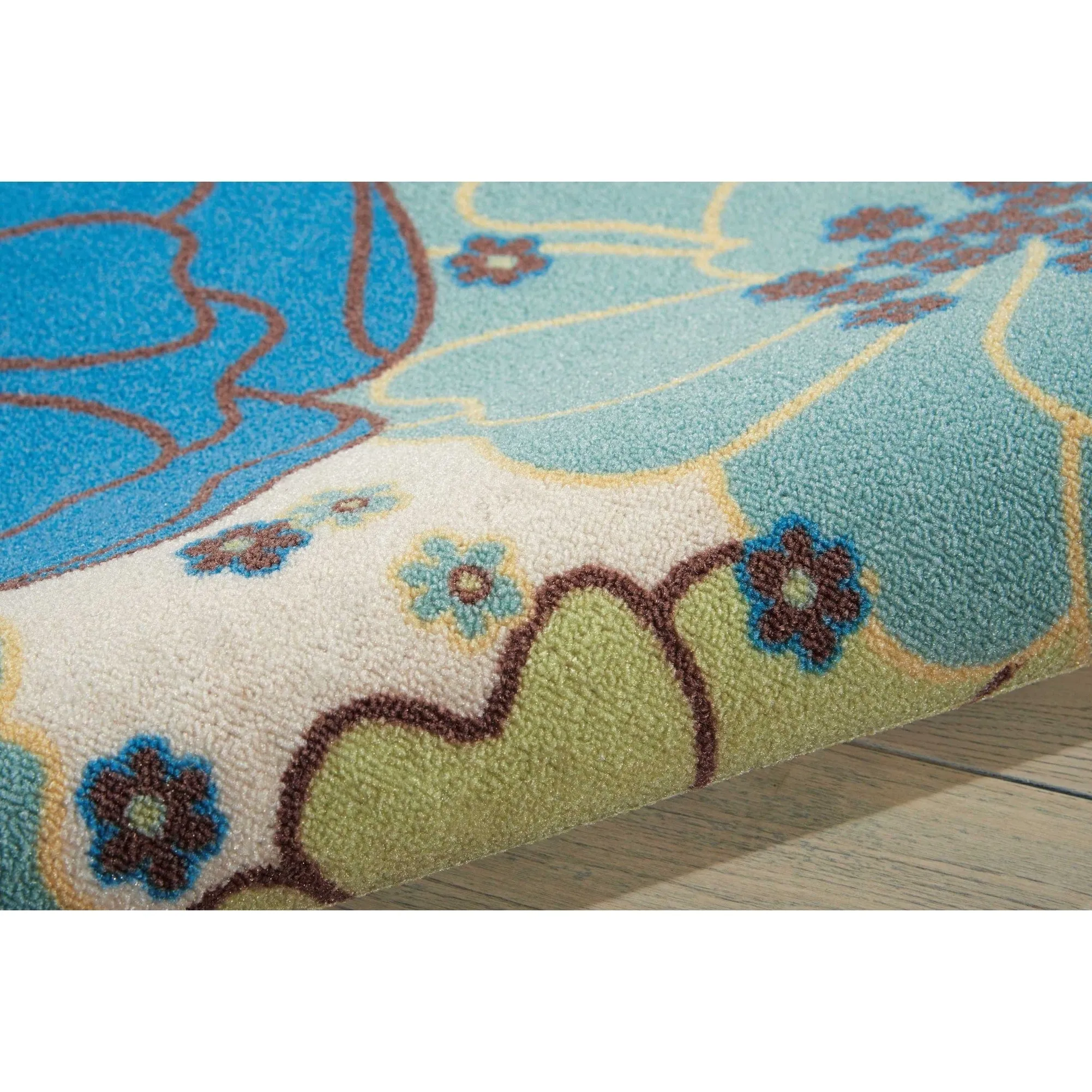 Nourison & Garden Floral Indoor / Outdoor Area Rug